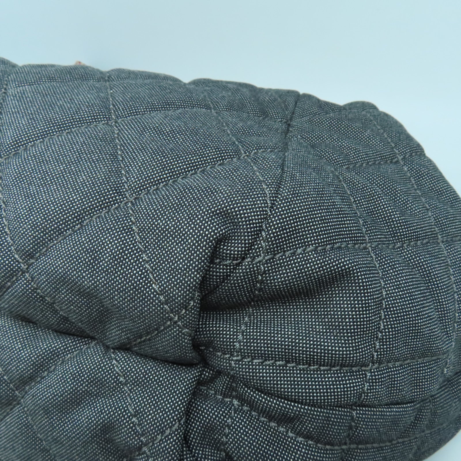 CHANEL **【清倉大減價】帆布Chain Shoulder Bag銀扣鏈帶肩背袋藍色/紅色
