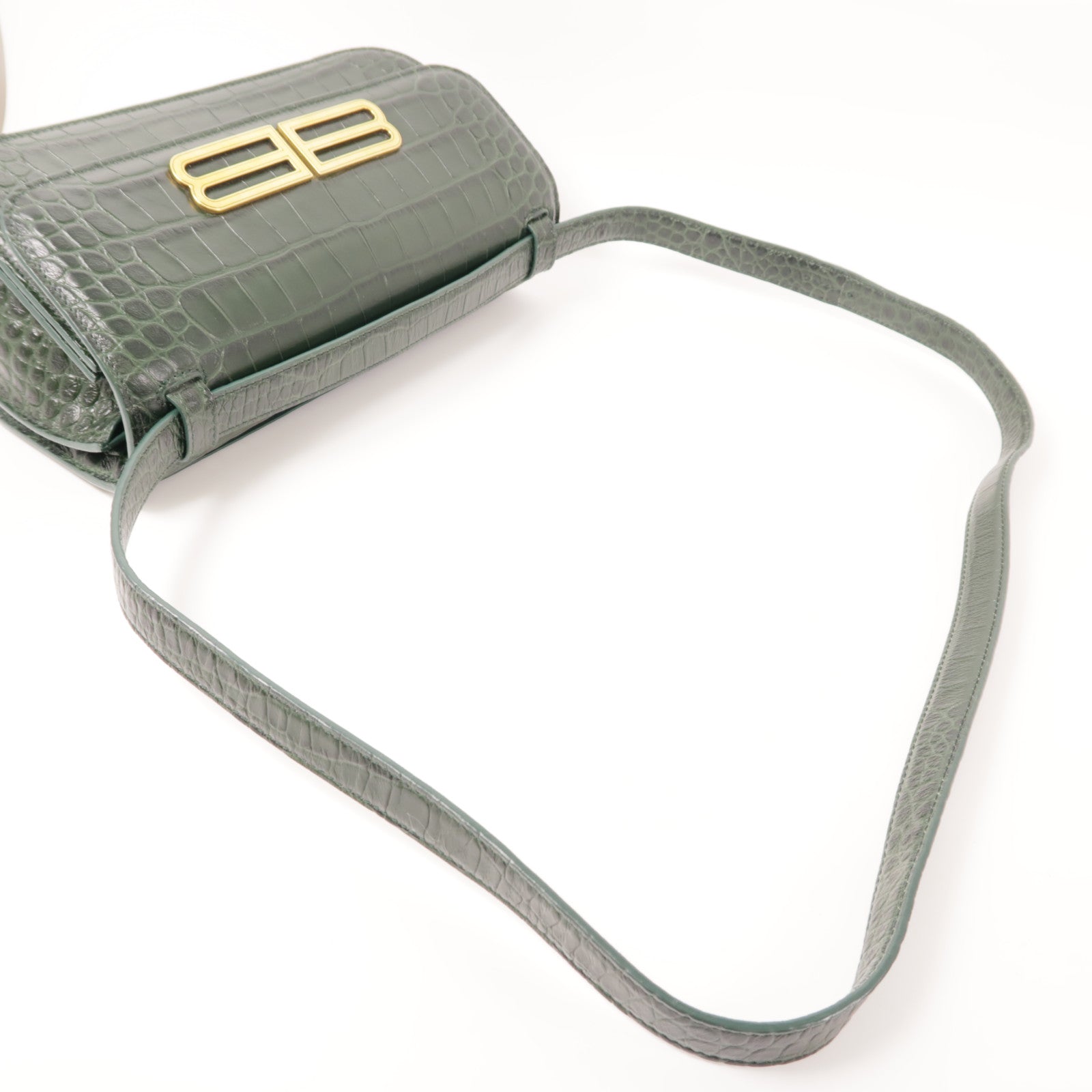 BALENCIAGA 牛皮皮革Shoulder Bag金扣肩背袋