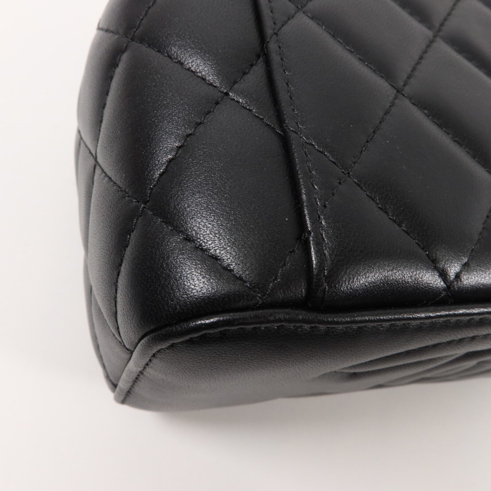 CHANEL 羊皮皮革Handle Vanity Case鏈帶手挽肩背兩用袋