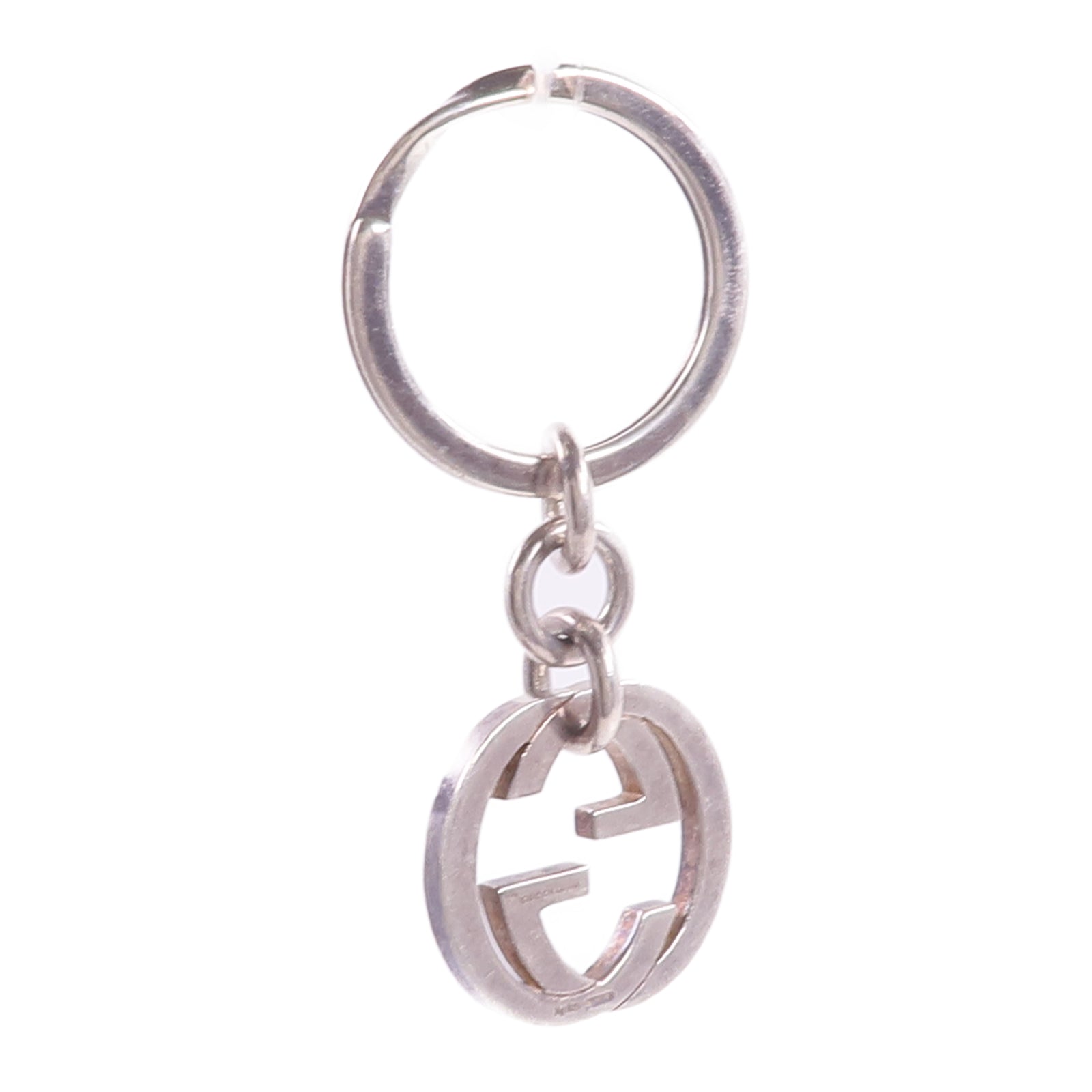GUCCI 925純銀Double G Key Ring鑰匙圈