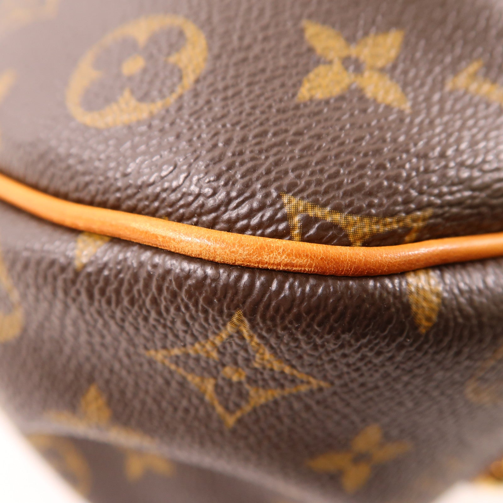 LOUIS VUITTON Monogram Galliera PM金扣肩背袋棕色
