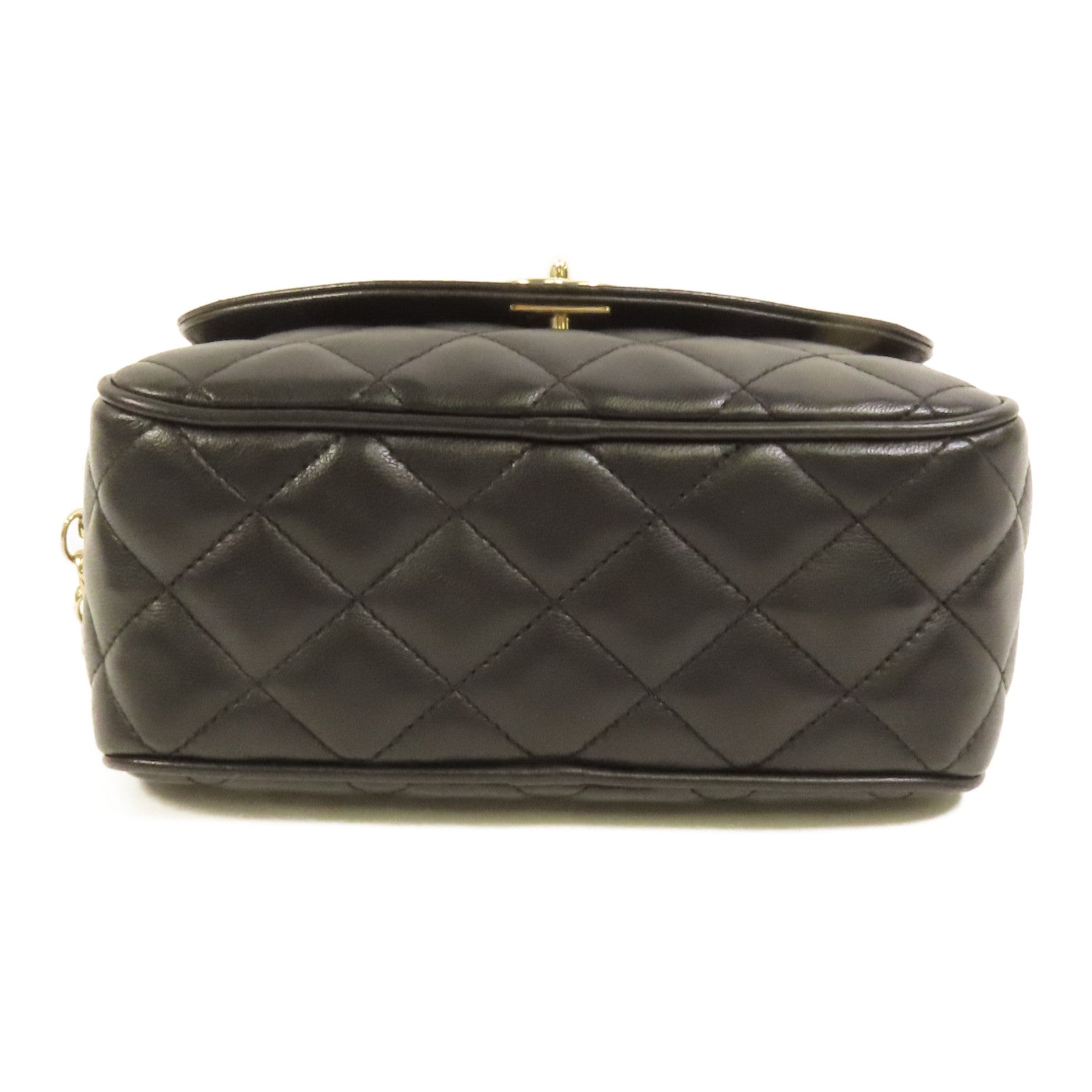 CHANEL 羊皮皮革Chain Shoulder Bag金扣鏈帶肩背袋