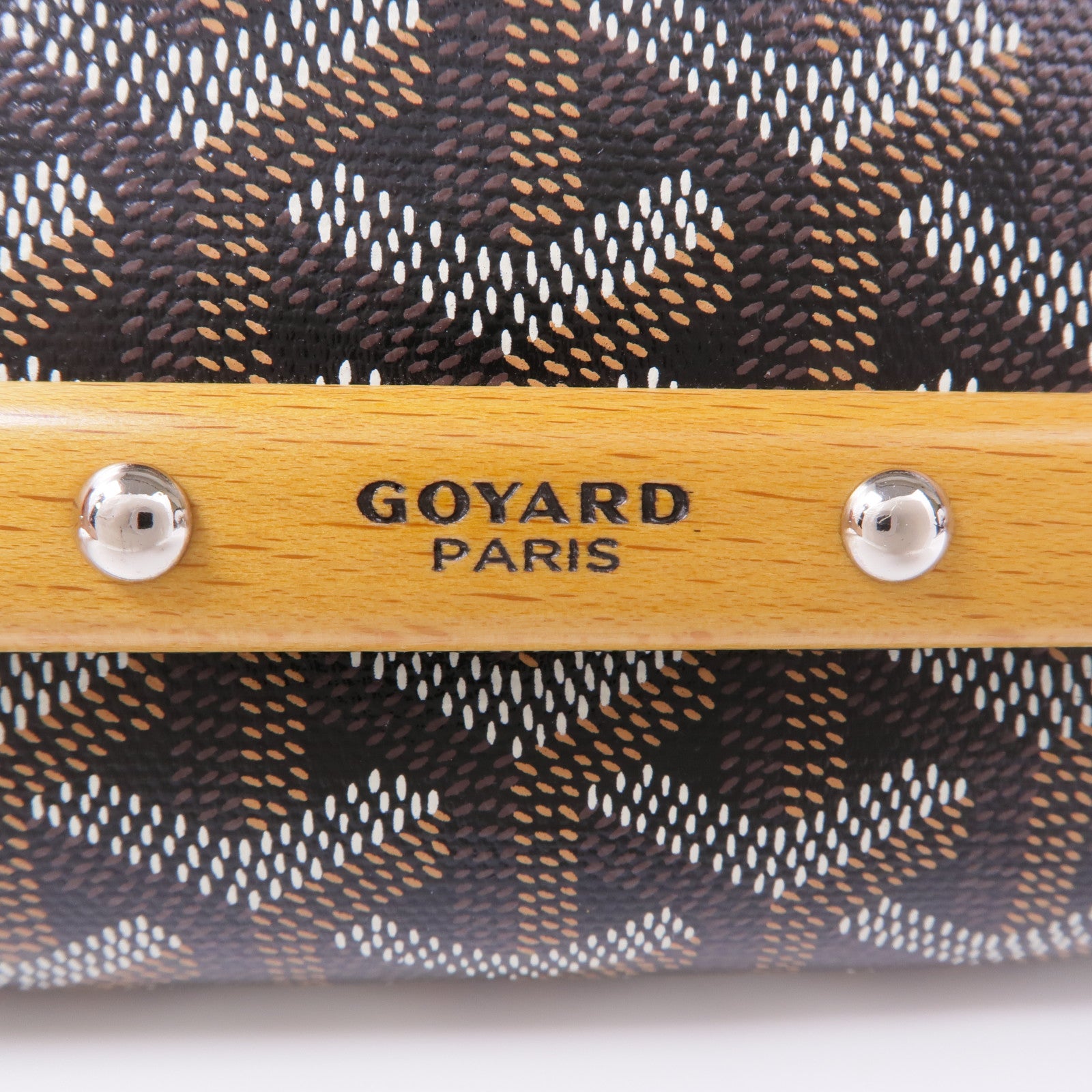 GOYARD SHW Monte Carlo Shoulder Bag Coated Canvas Black