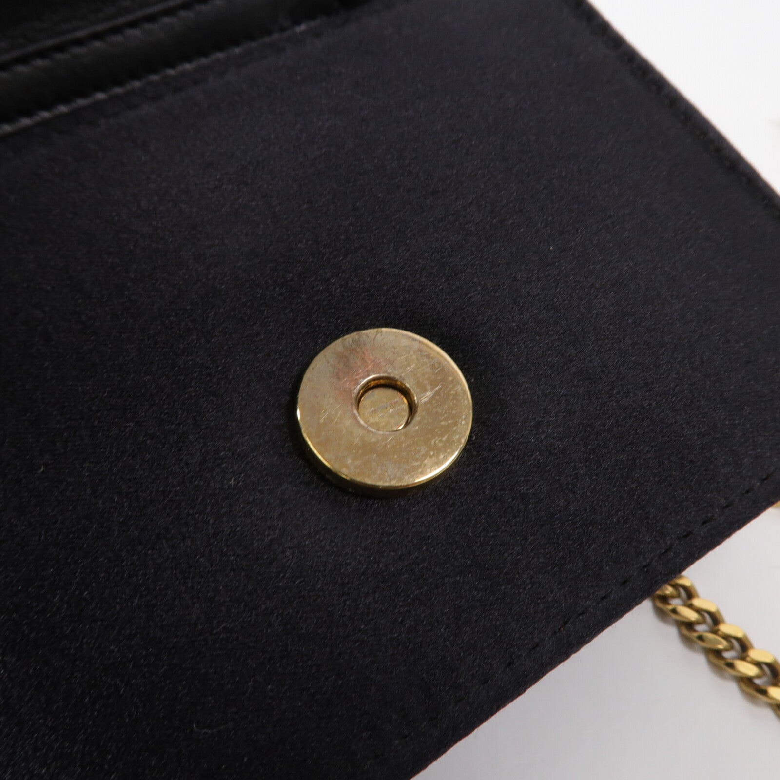 GUCCI Satin Butterfly鏈帶肩背袋