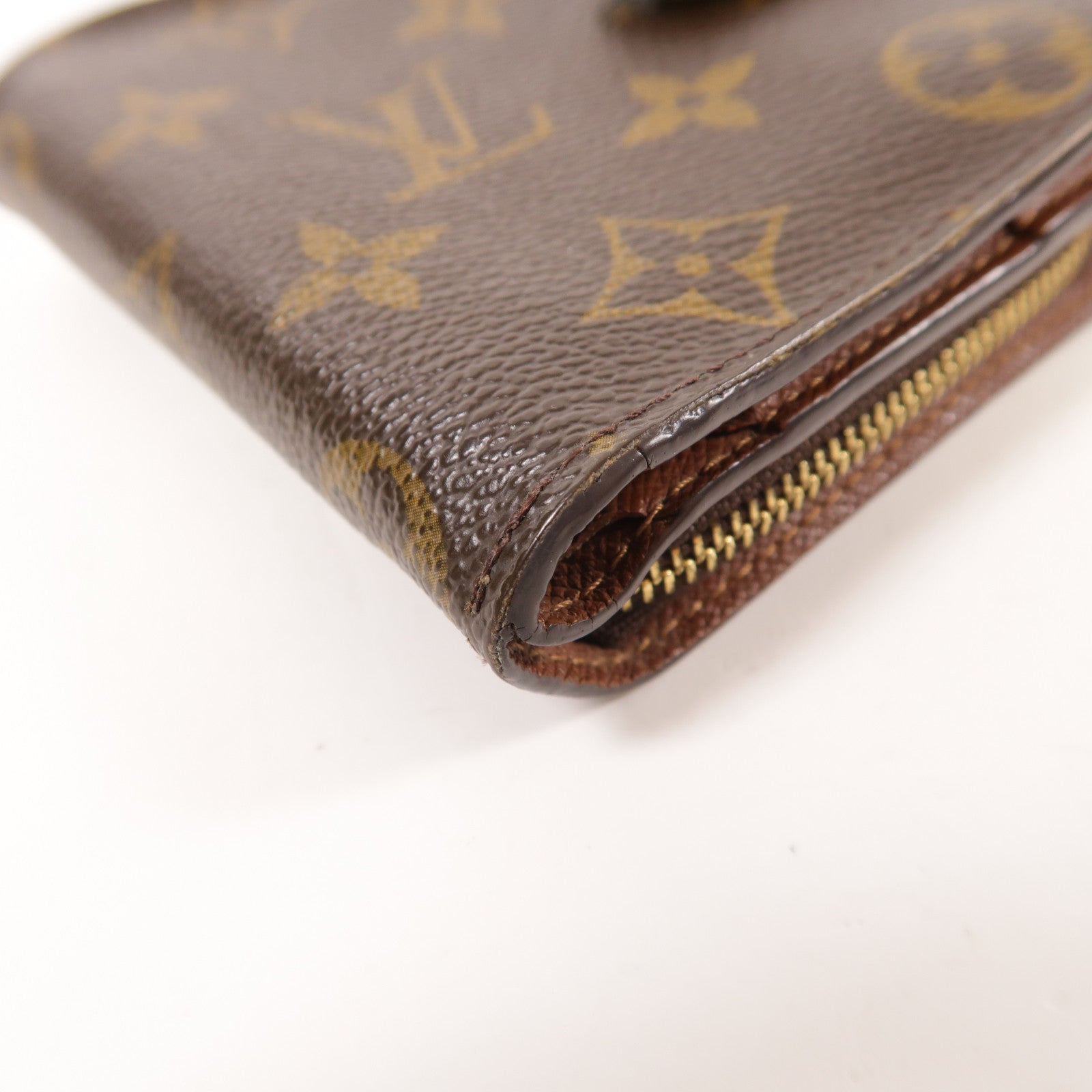 LOUIS VUITTON 【激減優惠】Monogram Compact Zip金扣錢包