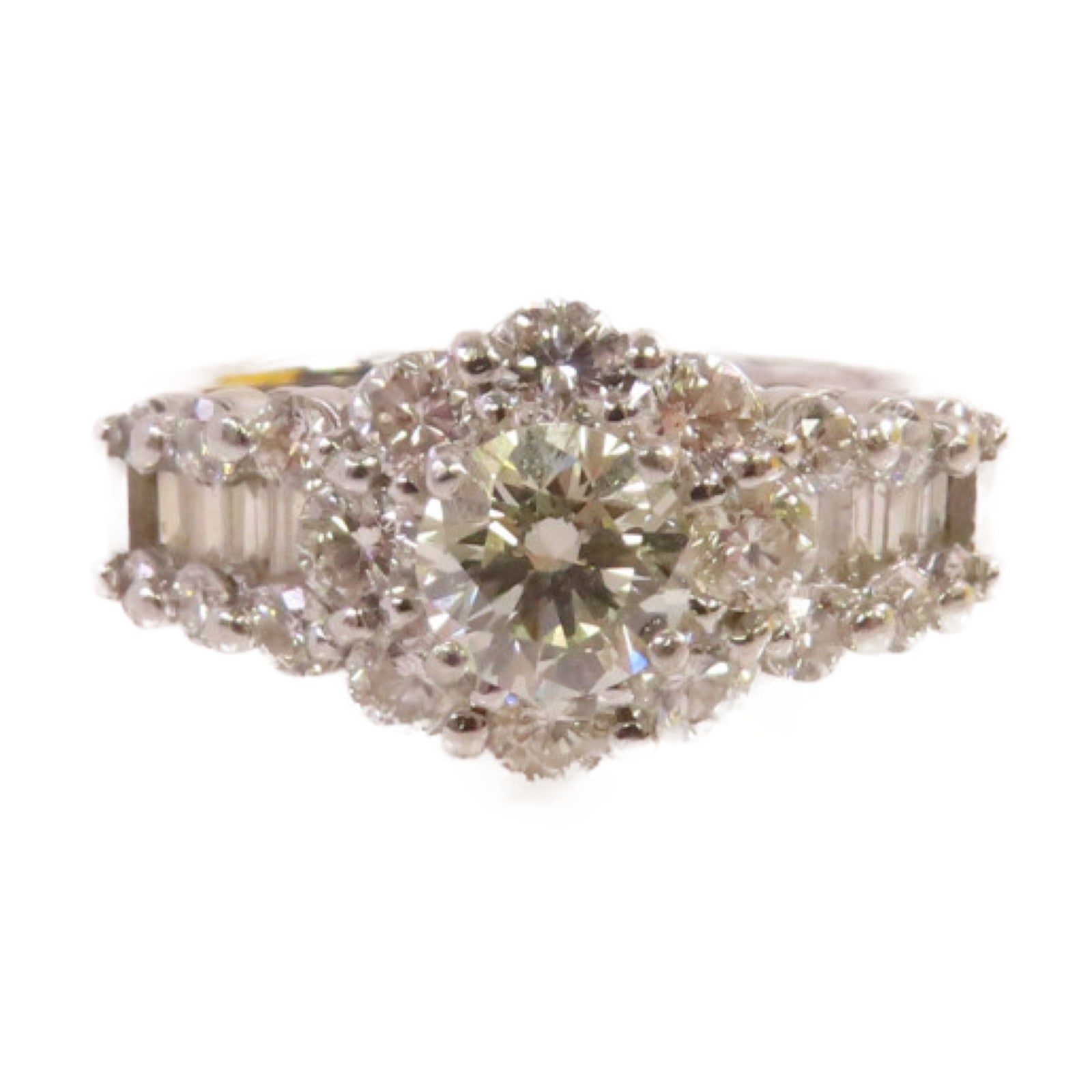 JEWELRY PT900鉑金/0.564ct鑽石/1.0ct鑽石Diamond Ring戒指US#6