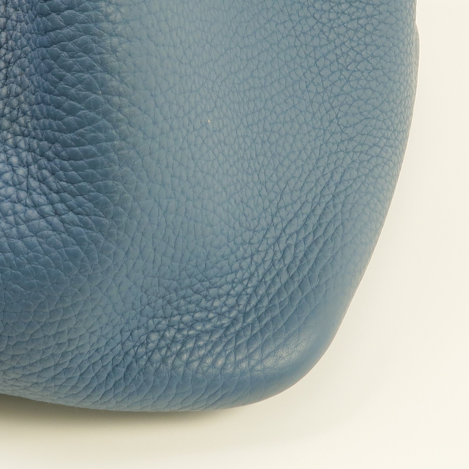 HERMES Clemence皮革Picotin MM銀扣手挽袋Cobalt