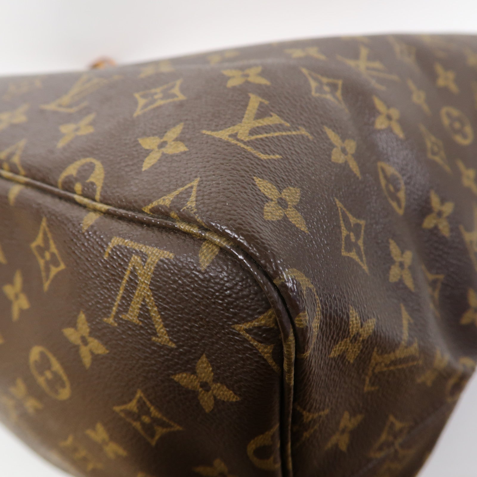 LOUIS VUITTON Monogram Takashi Murakami Neverfull GM金扣手挽袋啡色