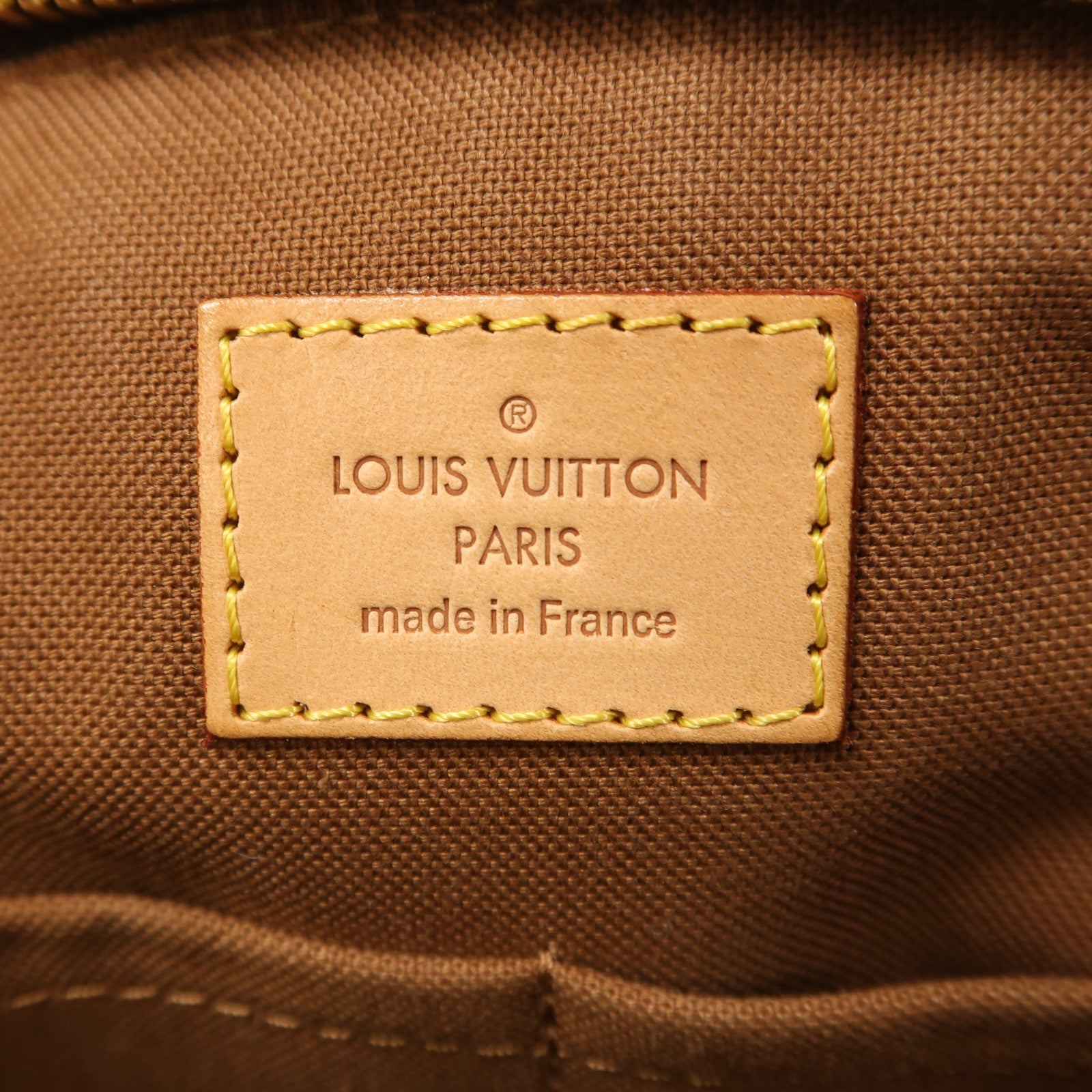 LOUIS VUITTON Monogram Tivoli PM金扣手挽袋棕色