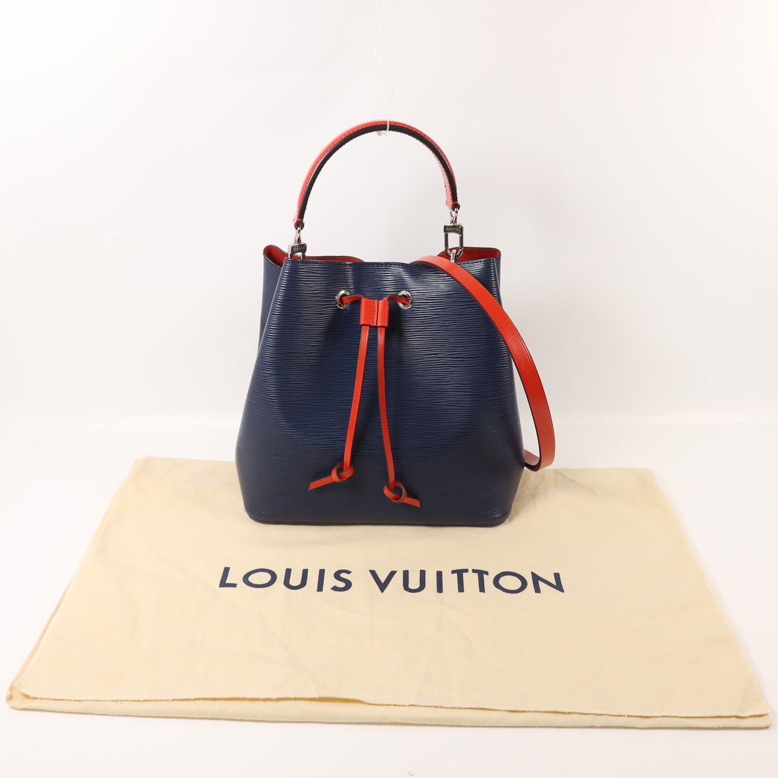 LOUIS VUITTON Epi NeoNoe MM銀扣手挽肩背兩用袋