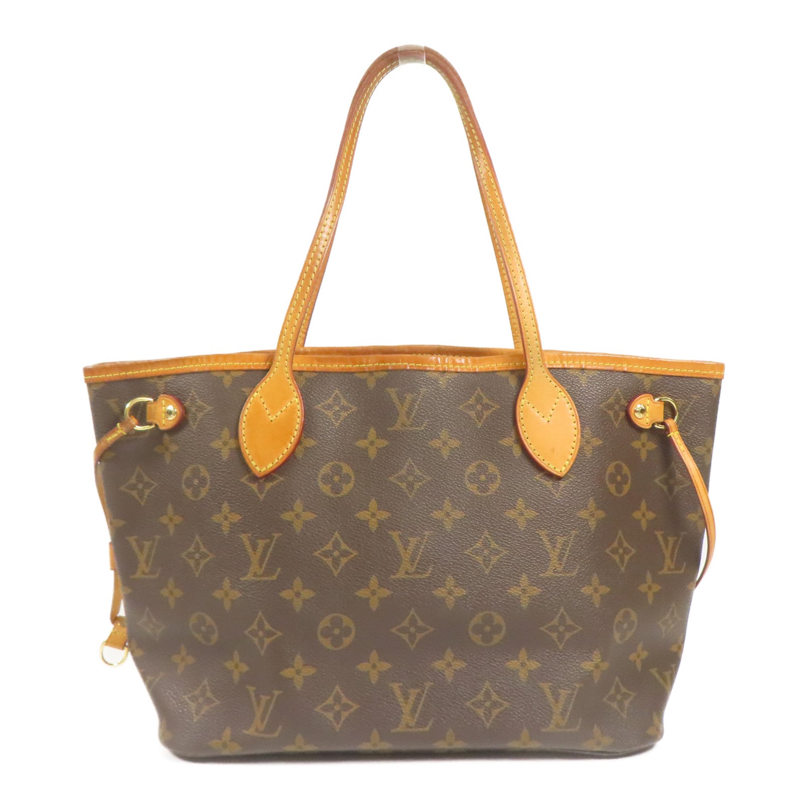 LOUIS VUITTON Monogram Neverfull PM金扣肩背袋