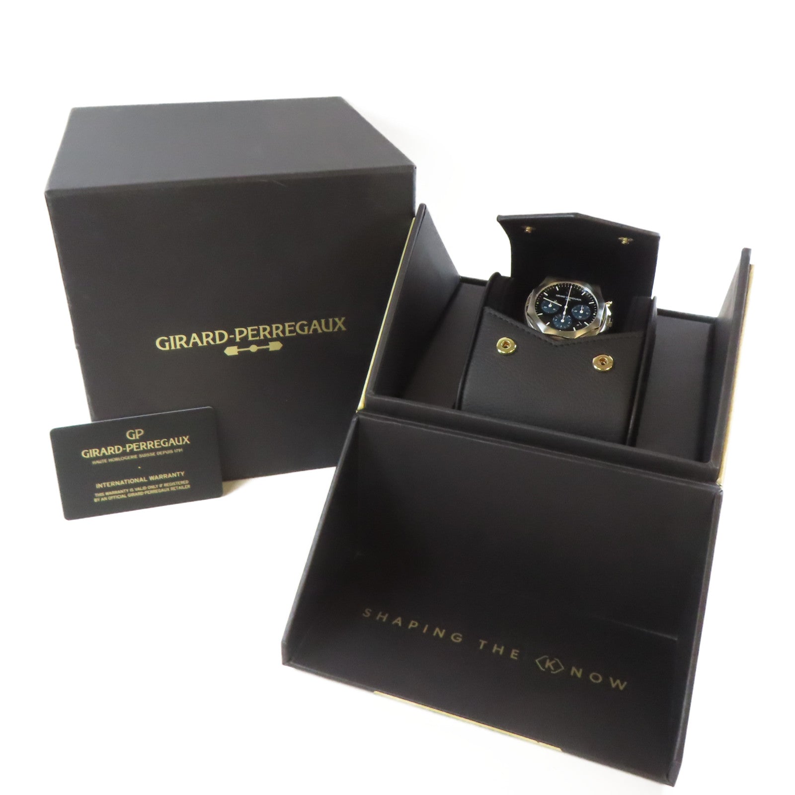 GIRARD-PERREGAUX Laureato不鏽鋼手錶黑色