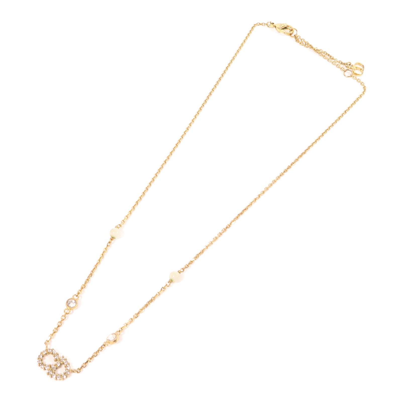 Dior 金屬/水晶/PVC Necklace項鍊