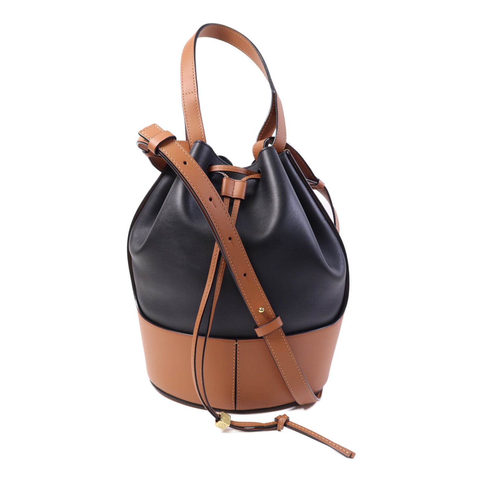LOEWE 【激減優惠】牛皮皮革Balloon Medium金扣手挽肩背兩用袋