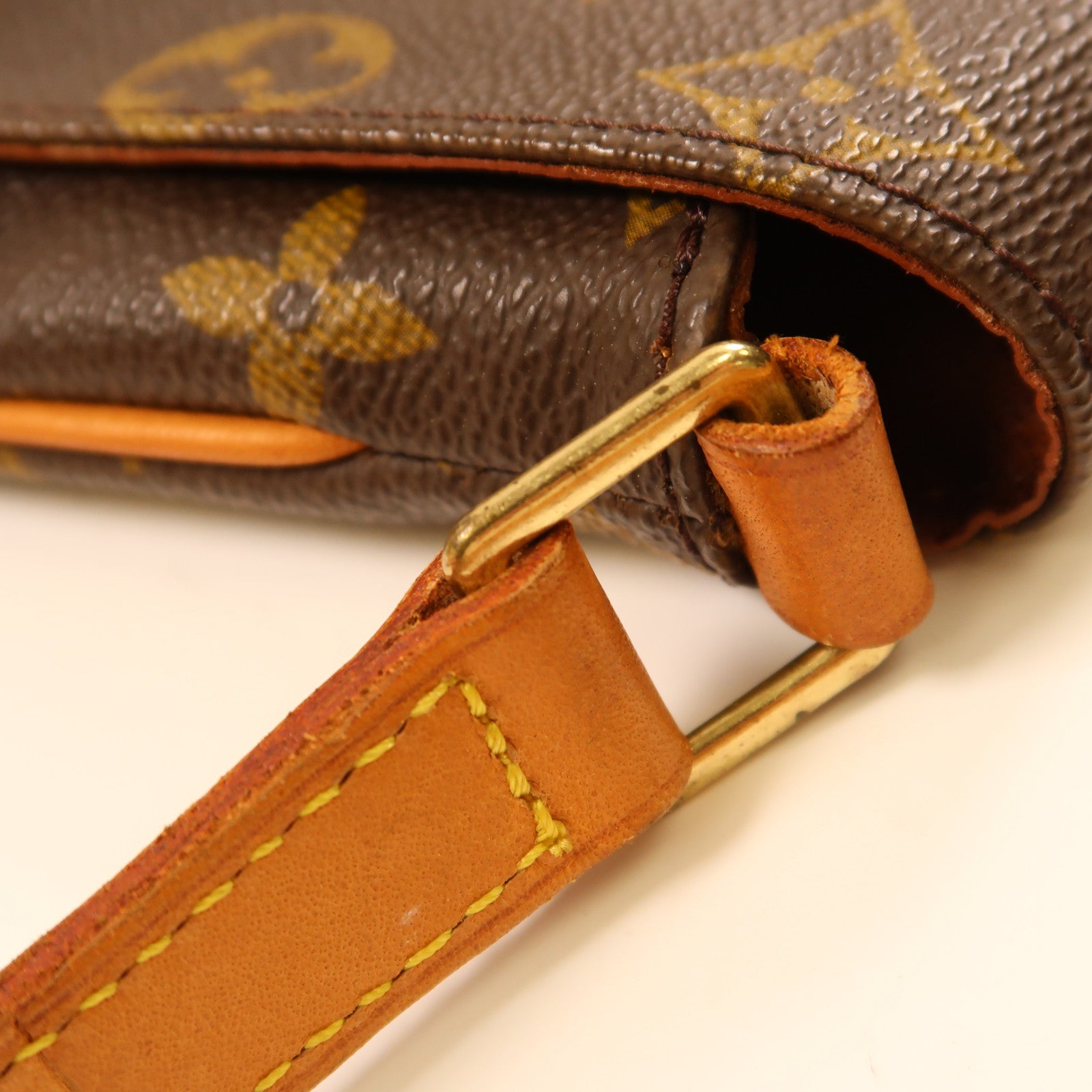 LOUIS VUITTON Monogram Musette Salsa金扣肩背袋啡色
