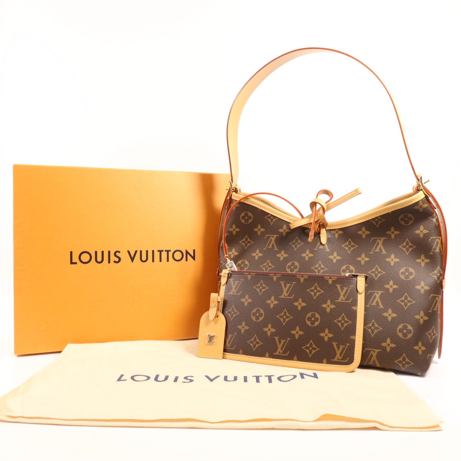 LOUIS VUITTON Monogram CarryAll PM金扣肩背袋