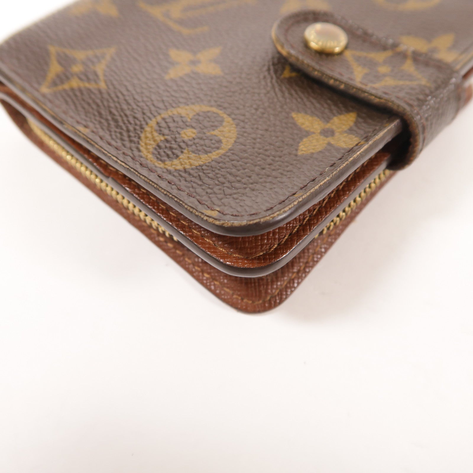 LOUIS VUITTON 【激減優惠】Monogram Compact Zip金扣錢包