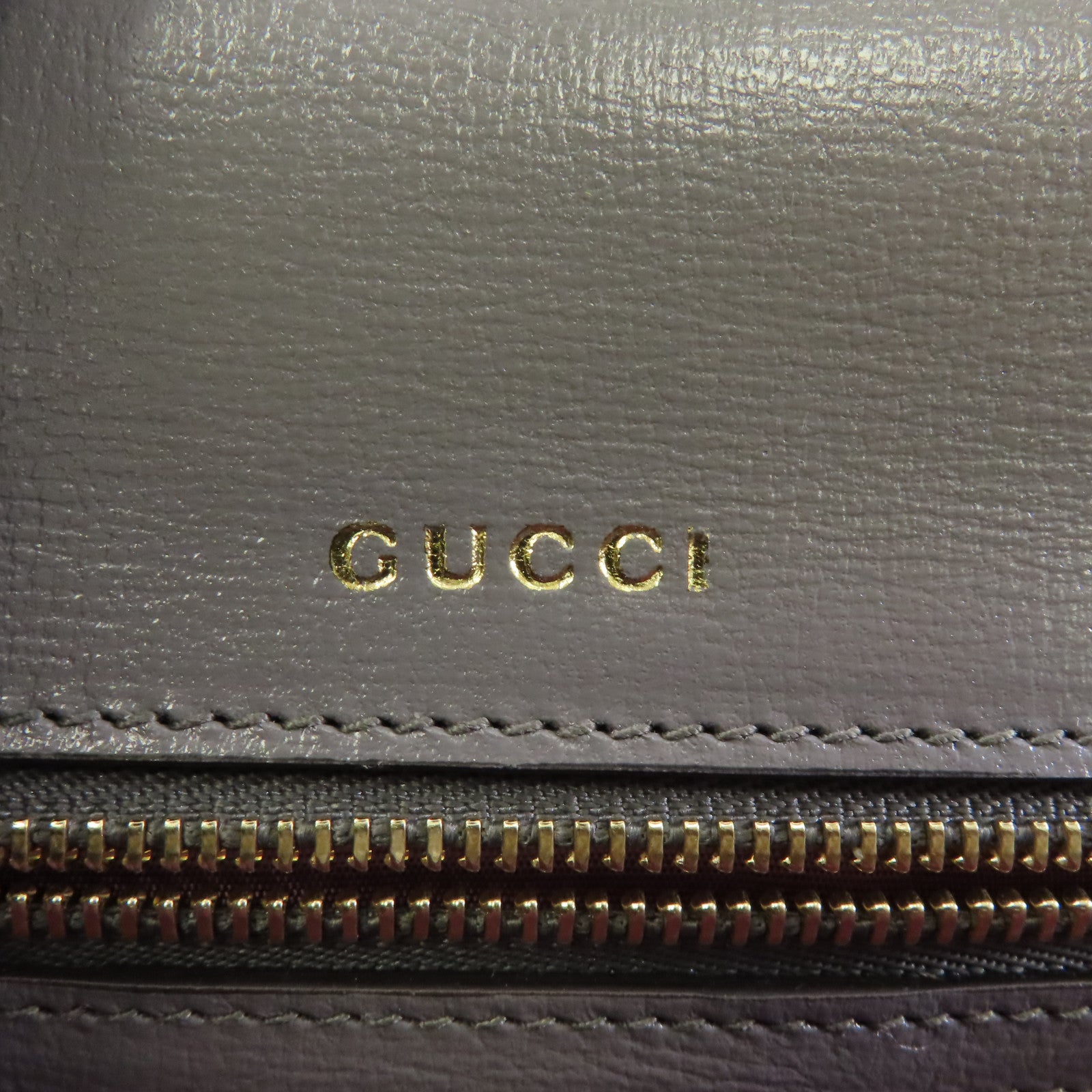GUCCI GG GHW Shoulder Bag Crossbody 589474 Calfskin Leather Gray
