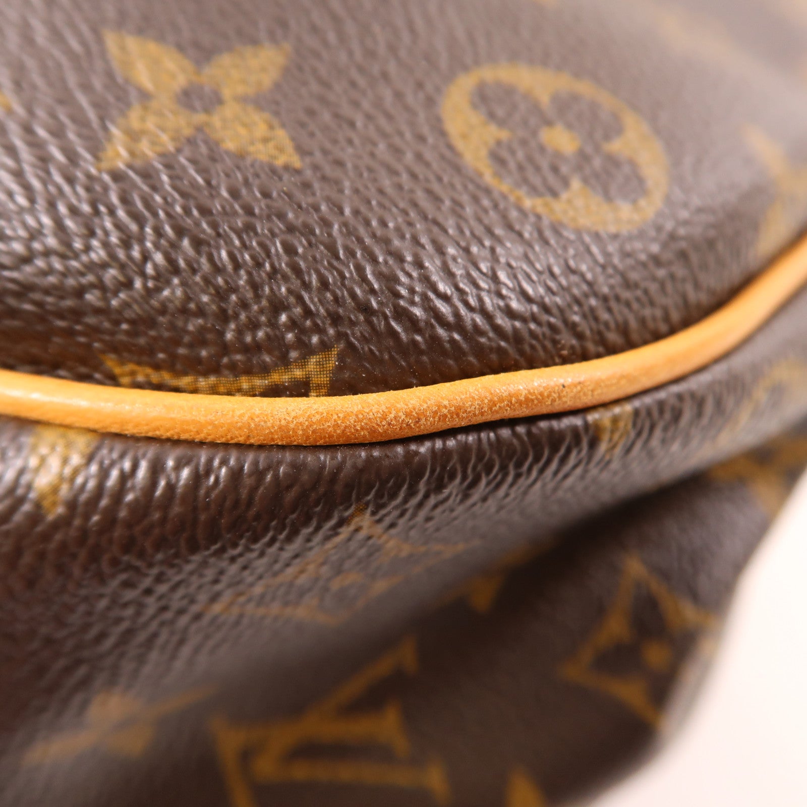 LOUIS VUITTON Monogram Galliera PM金扣肩背袋棕色