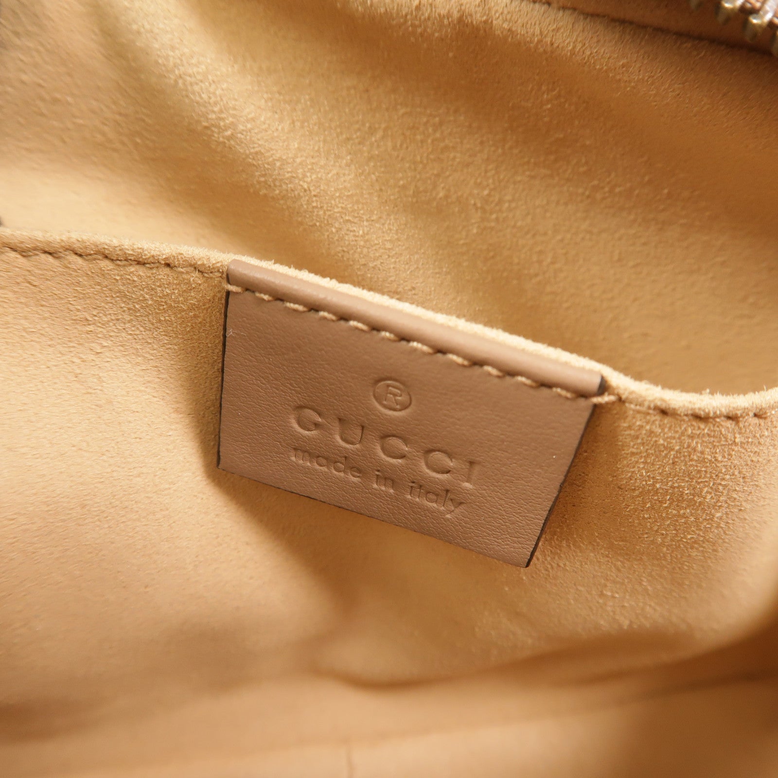 GUCCI 牛皮皮革GG Marmont Mini鏈帶肩背袋