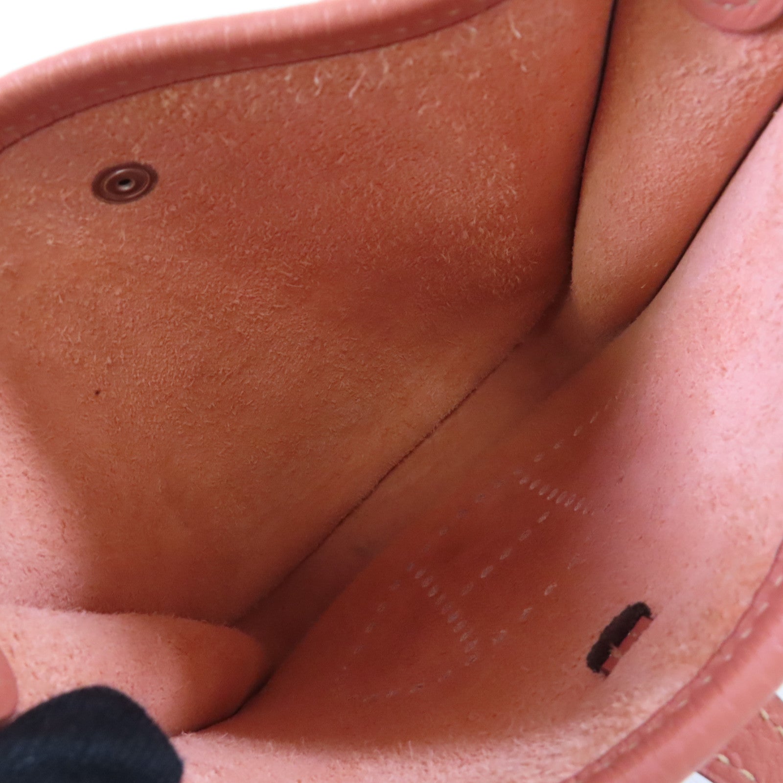 HERMES Clemence皮革Evelyne TPM Shoulder Bag銀扣肩背袋I5 Flamingo Pink/火鶴粉色