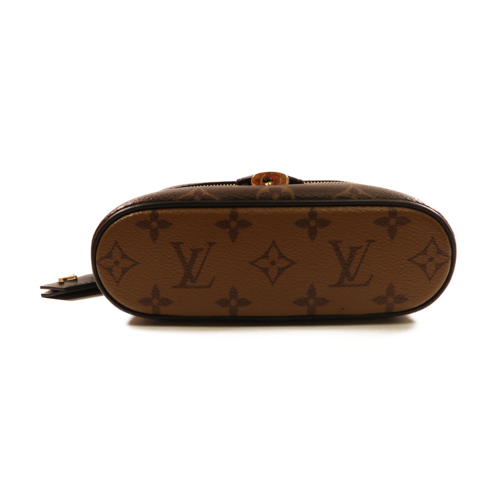 LOUIS VUITTON Monogram Reverse Vanity PM金扣手挽肩背兩用袋啡色