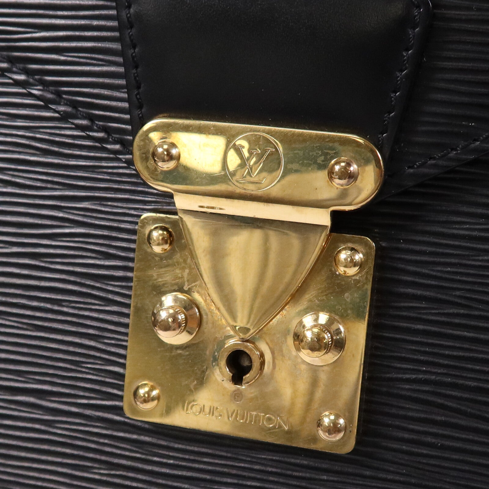 LOUIS VUITTON Epi Porte Document Bandouliere Briefcase金扣公事包