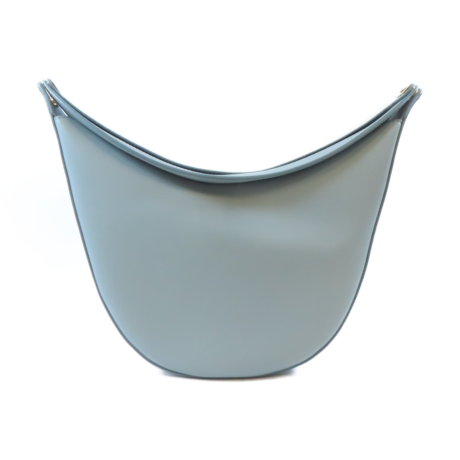 LOEWE GHW Luna Bag Shoulder Handbag Calfskin Leather Gray