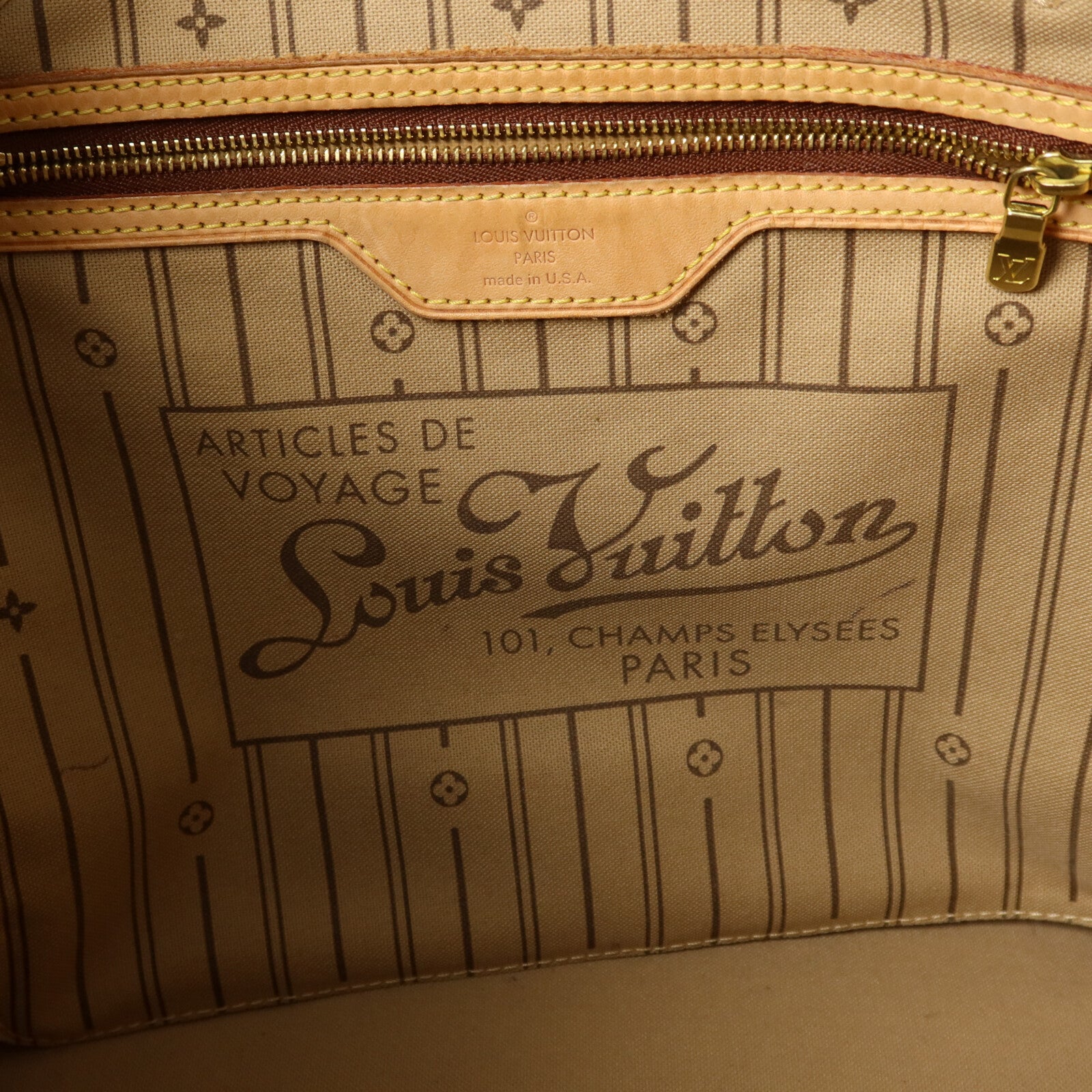 LOUIS VUITTON Monogram Neverfull MM肩背袋