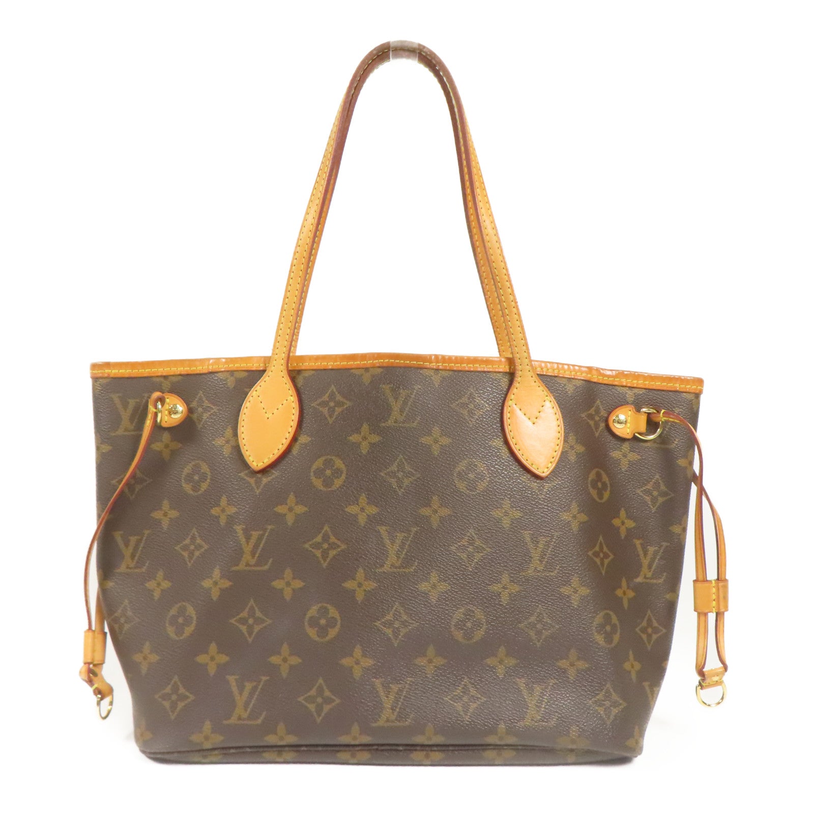 LOUIS VUITTON Monogram Neverfull PM金扣肩背袋