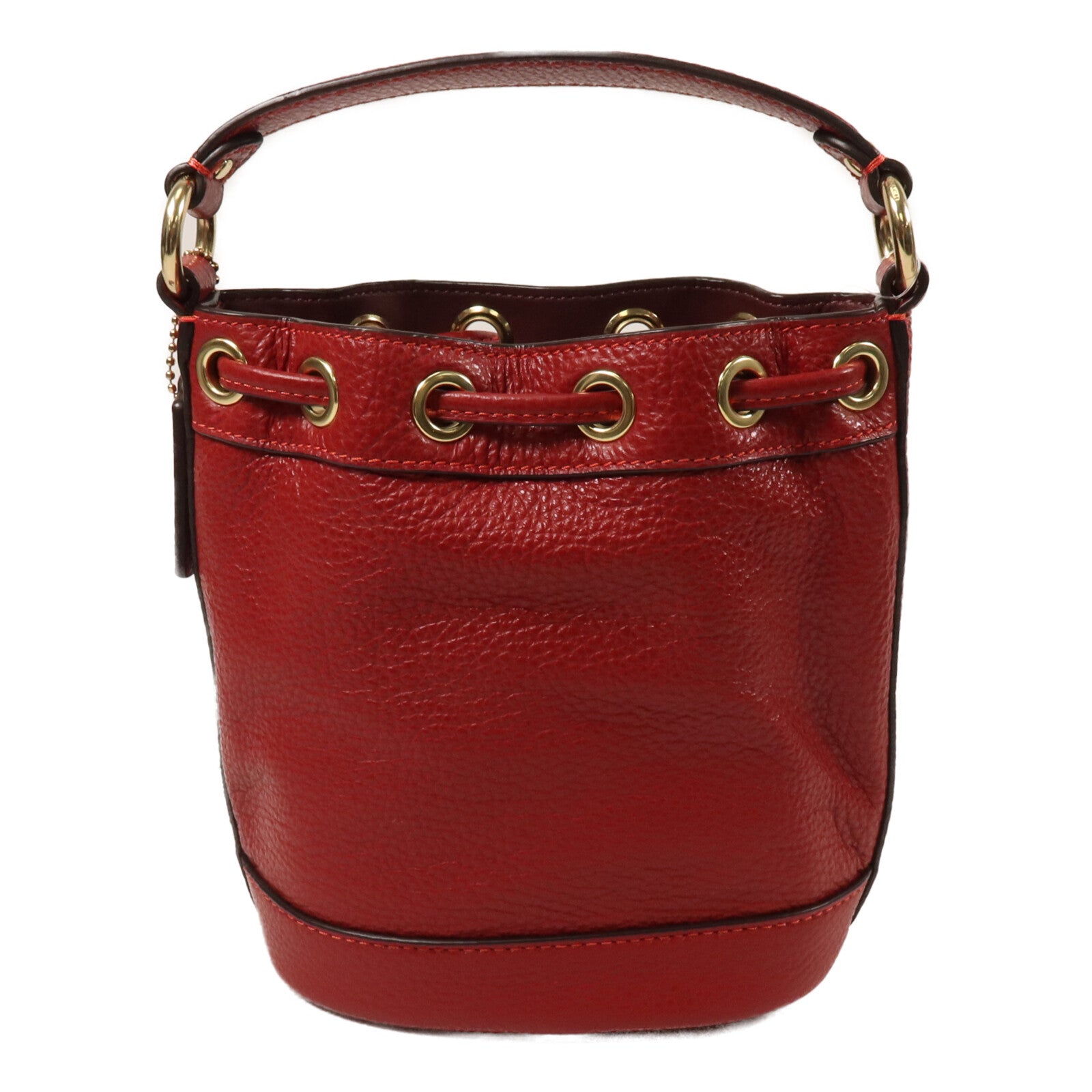 COACH 牛皮皮革Dempsey Drawstring Bucket Bag手挽肩背兩用袋