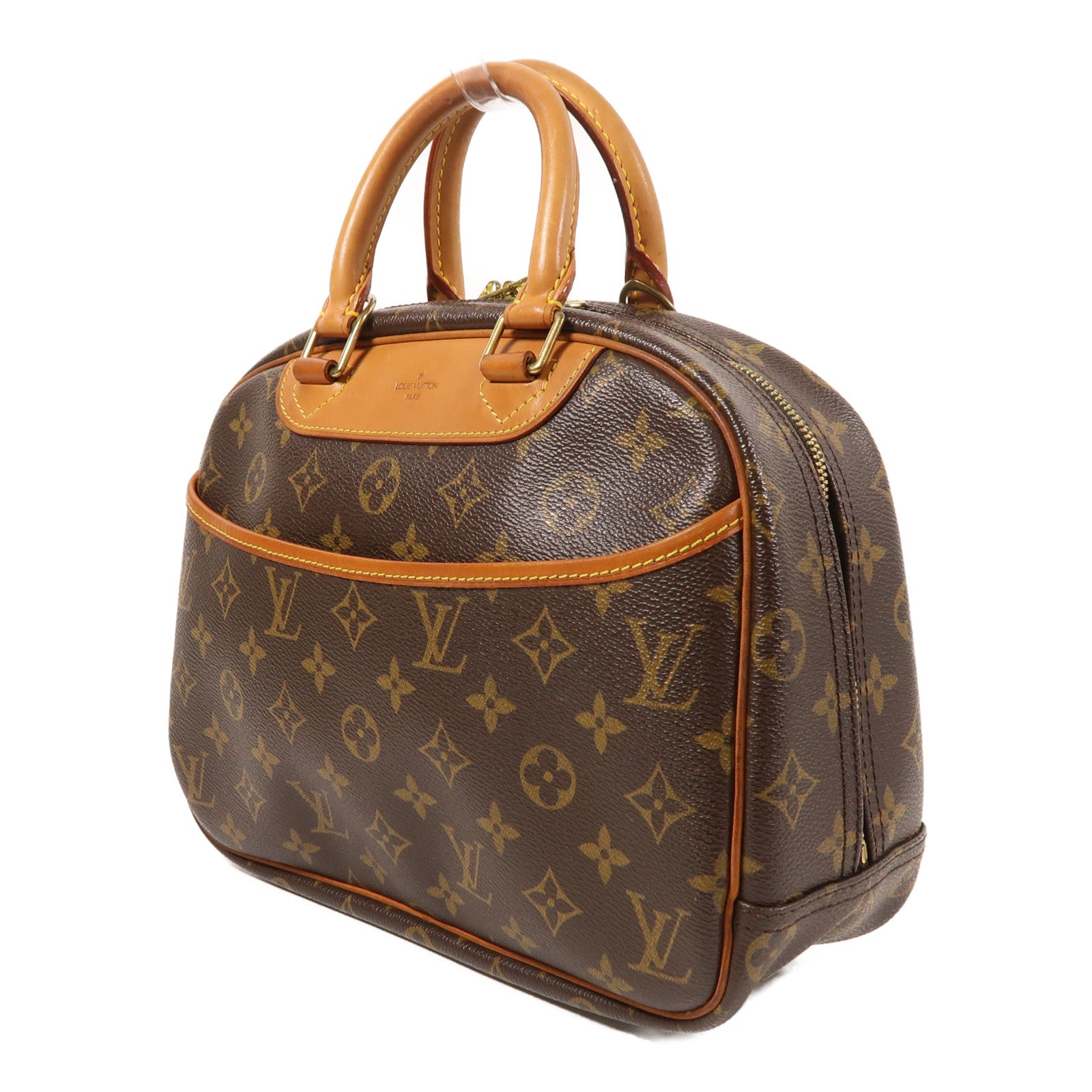 LOUIS VUITTON LV GHW Trouville Hand Bag M42228 Monogram Brown