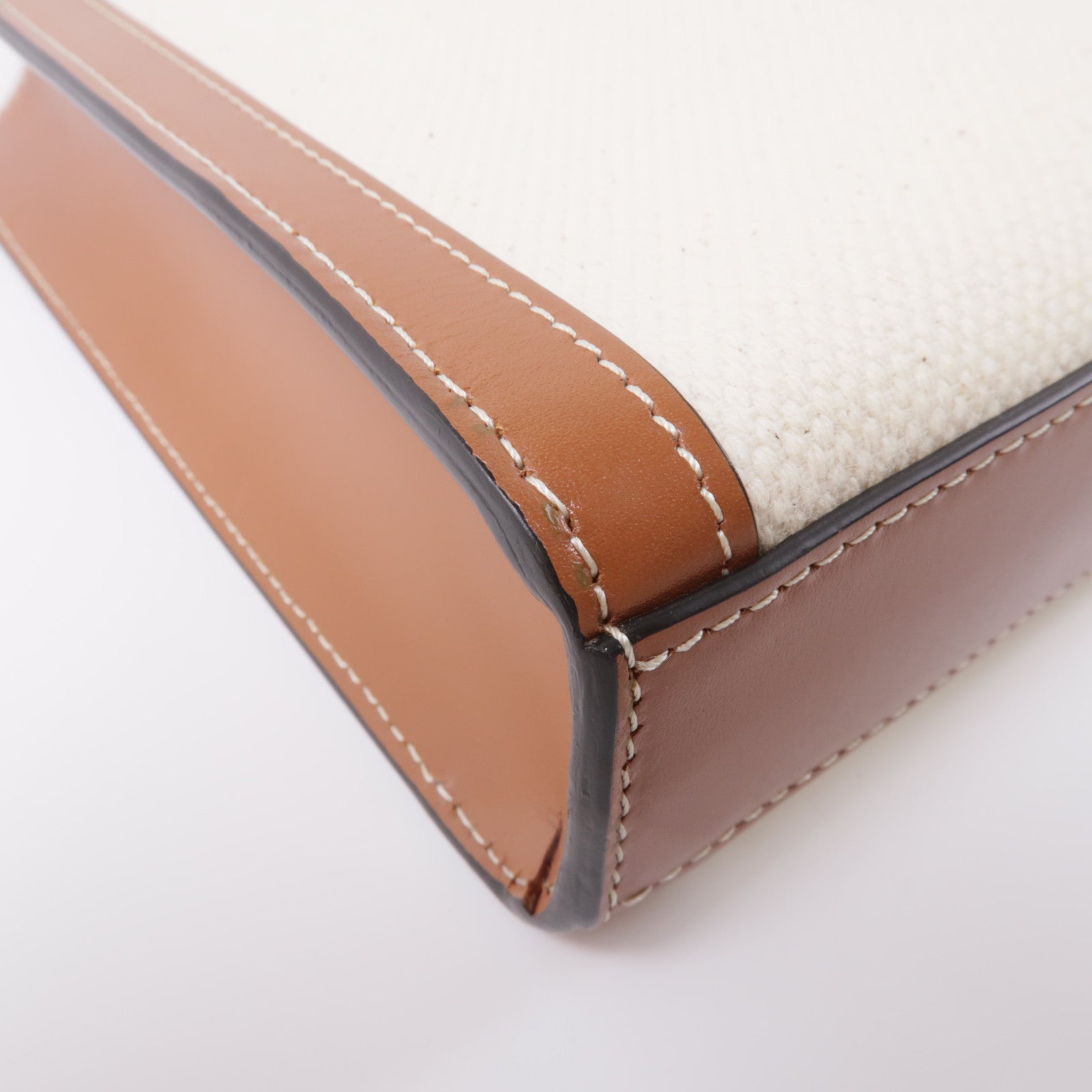 CELINE 帆布/皮革Sulky Vertical Cabas Tote金扣手挽肩背兩用袋