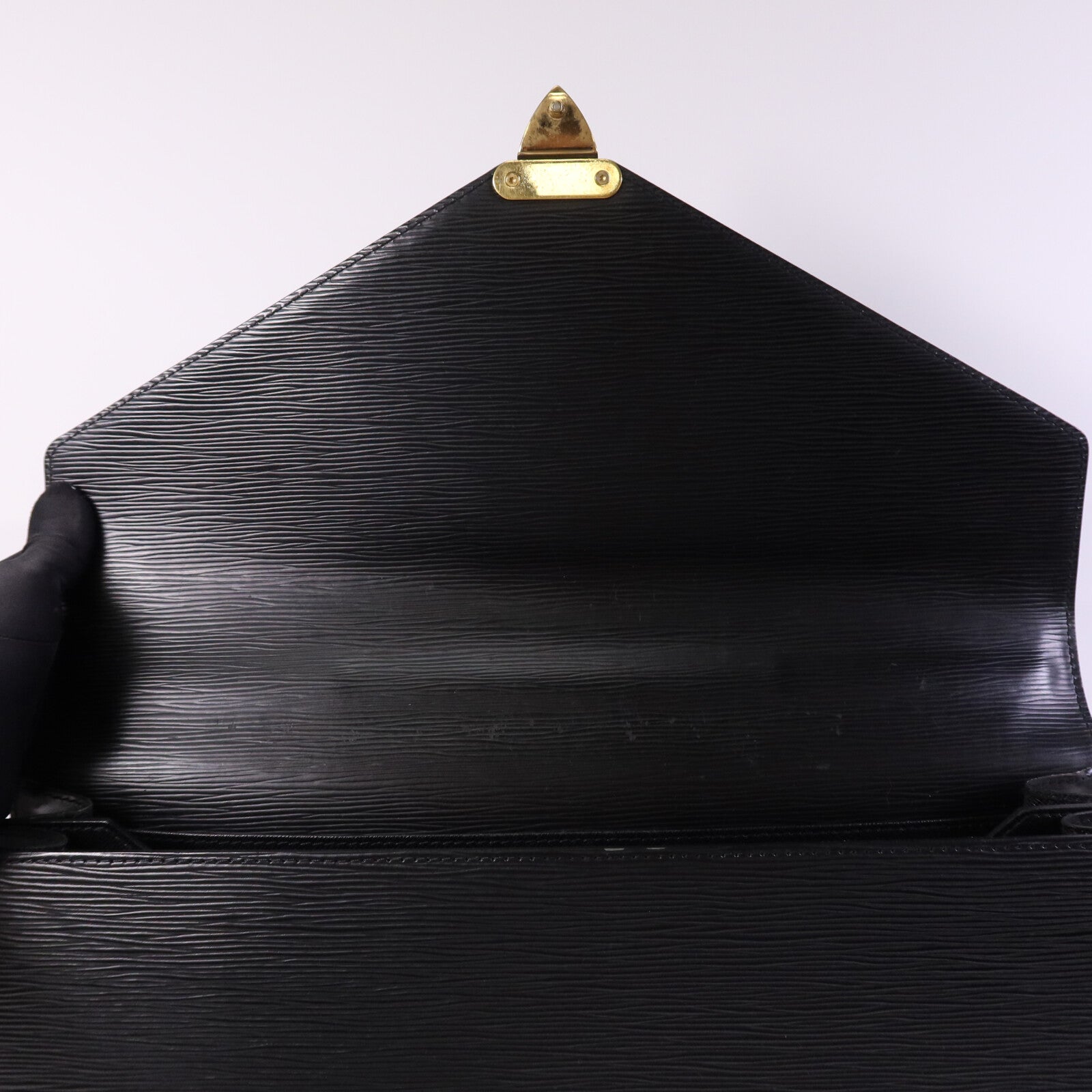 LOUIS VUITTON Epi Porte Document Bandouliere Briefcase金扣公事包