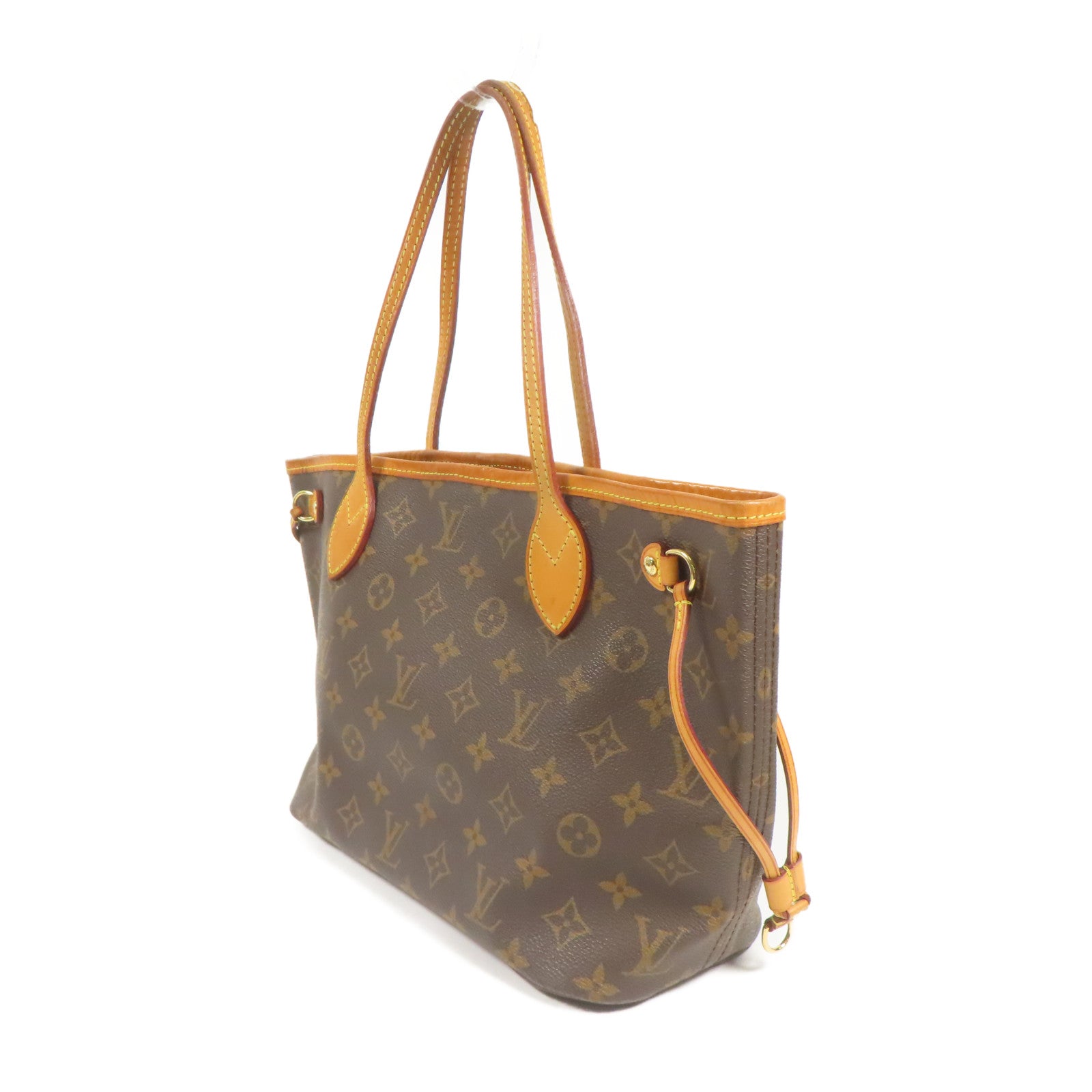 LOUIS VUITTON Monogram Neverfull PM金扣肩背袋
