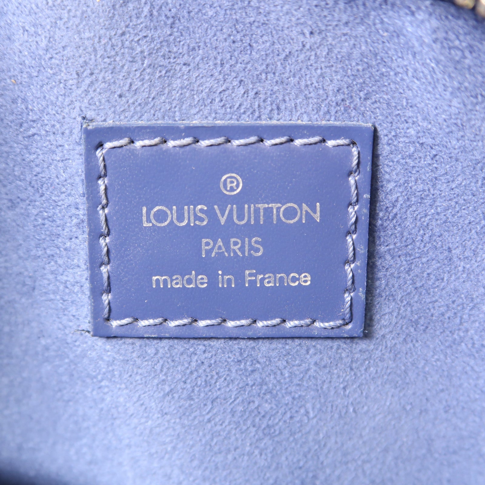 LOUIS VUITTON Epi Jasmine銀扣手挽袋藍色