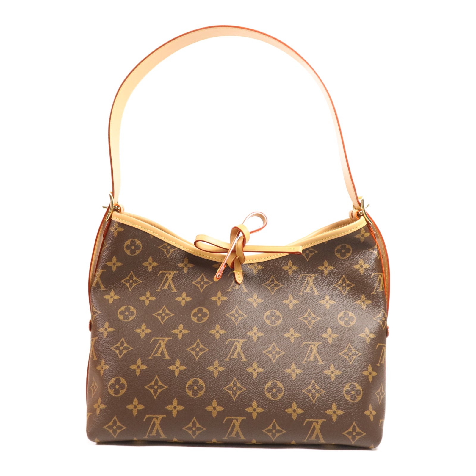 LOUIS VUITTON Monogram CarryAll PM金扣肩背袋