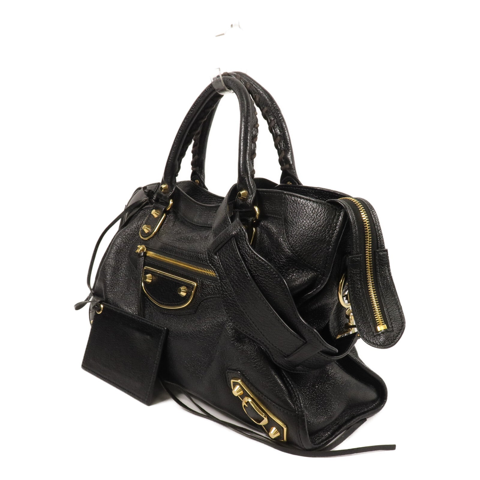 BALENCIAGA 牛皮皮革Metallic Edge City手挽肩背兩用袋