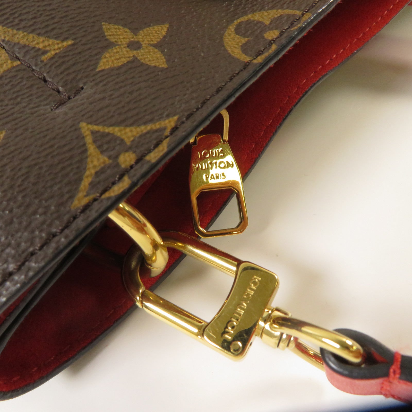 LOUIS VUITTON 【激減優惠】Monogram Flower Tote Bag金扣手挽肩背兩用袋啡色