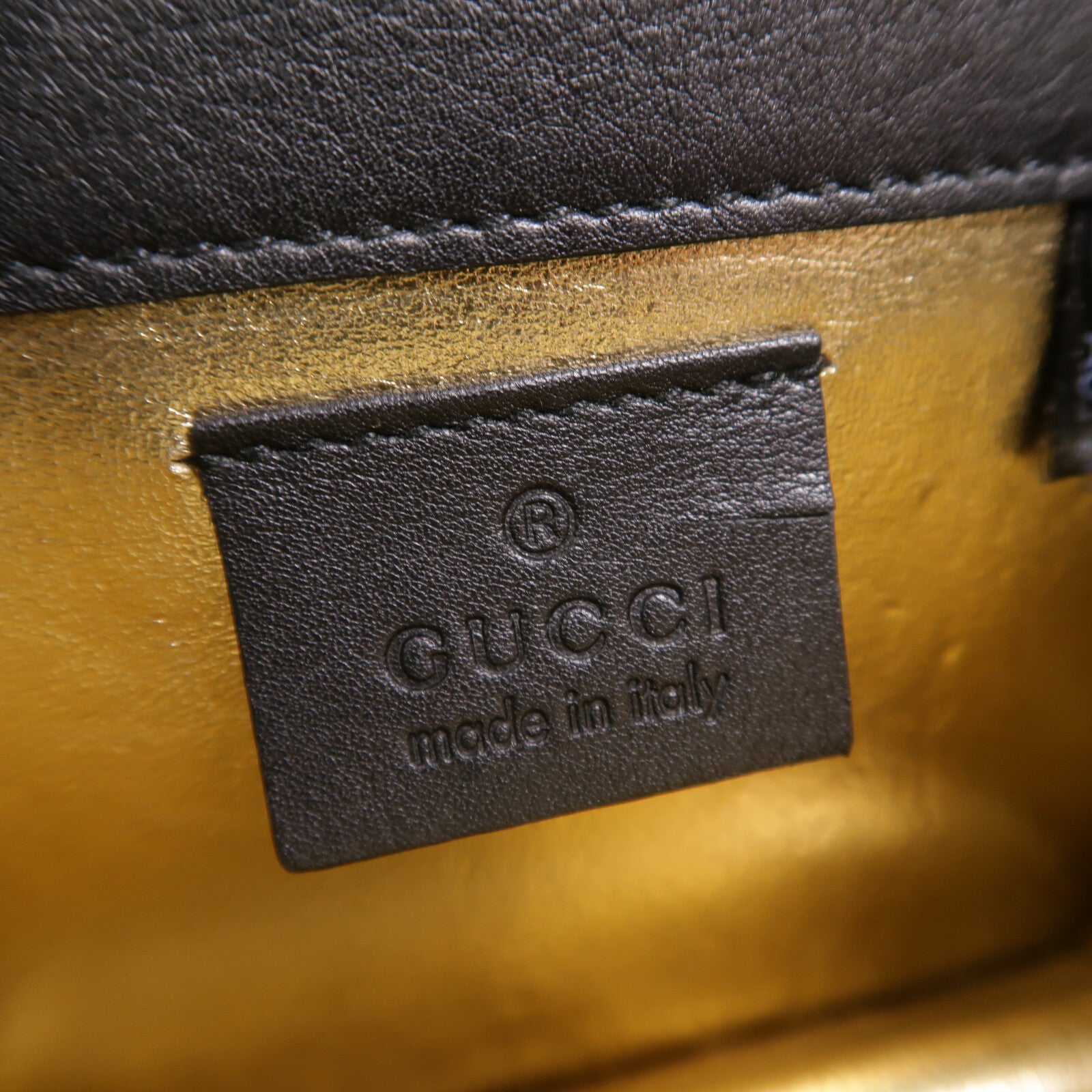 GUCCI Satin Butterfly鏈帶肩背袋