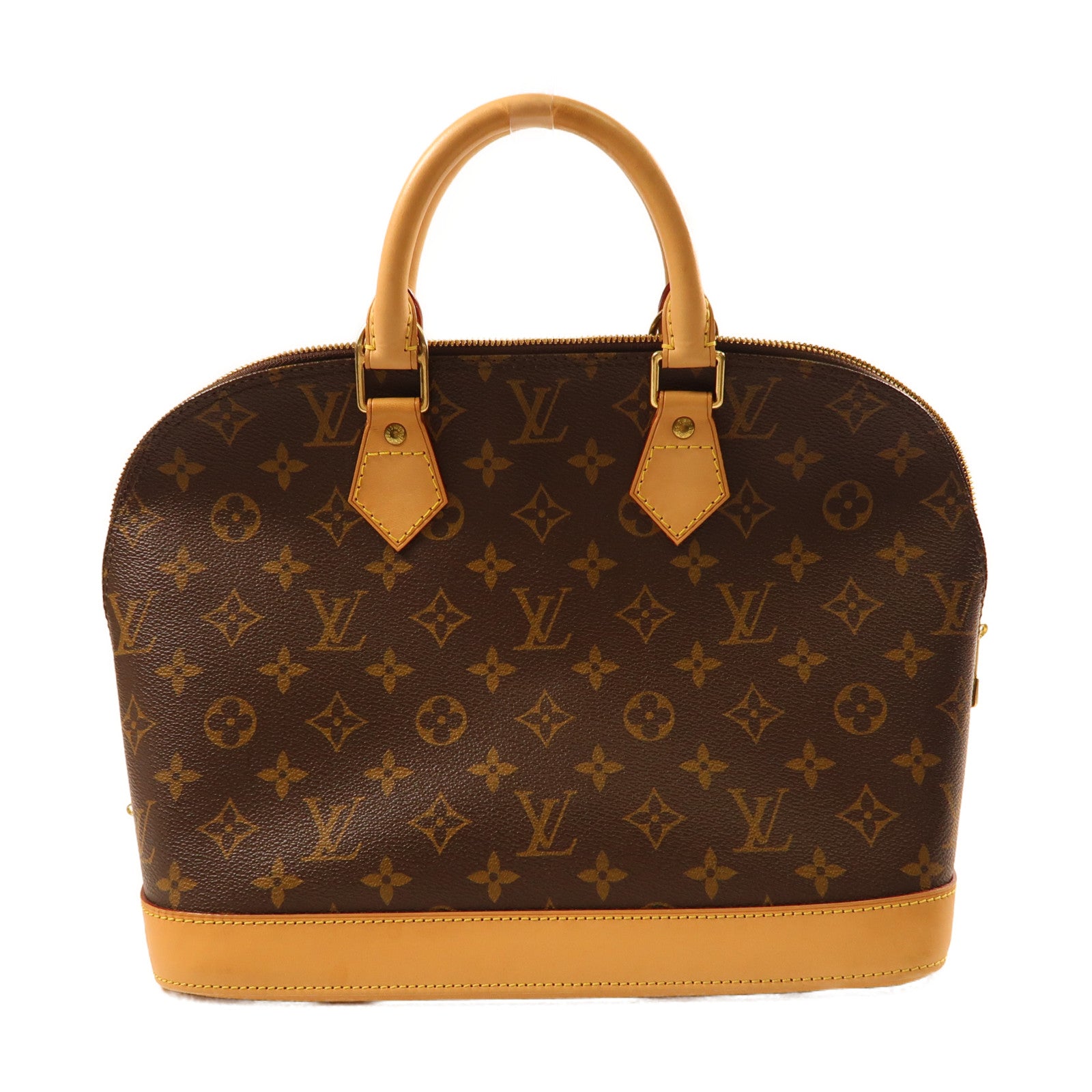 LOUIS VUITTON Monogram Alma PM金扣手挽袋啡色