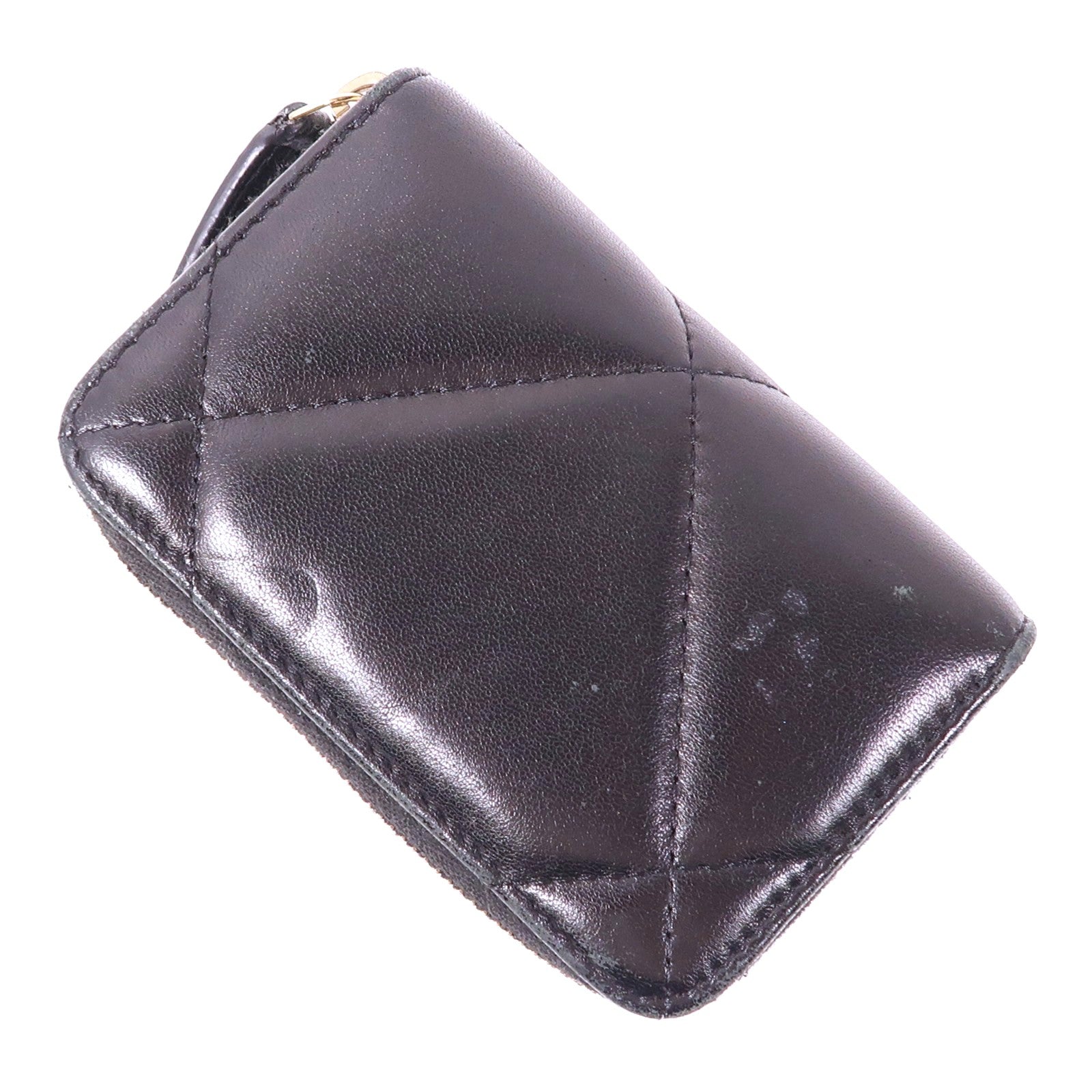 CHANEL 羊皮皮革Coin Case金扣零錢包