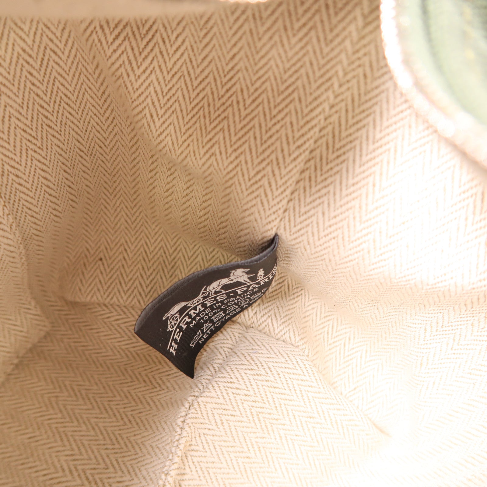 HERMES Toile H Bride a Brac銀扣手挽袋深綠色