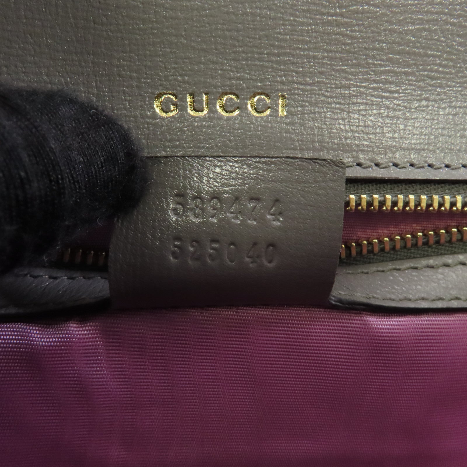 GUCCI GG GHW Shoulder Bag Crossbody 589474 Calfskin Leather Gray