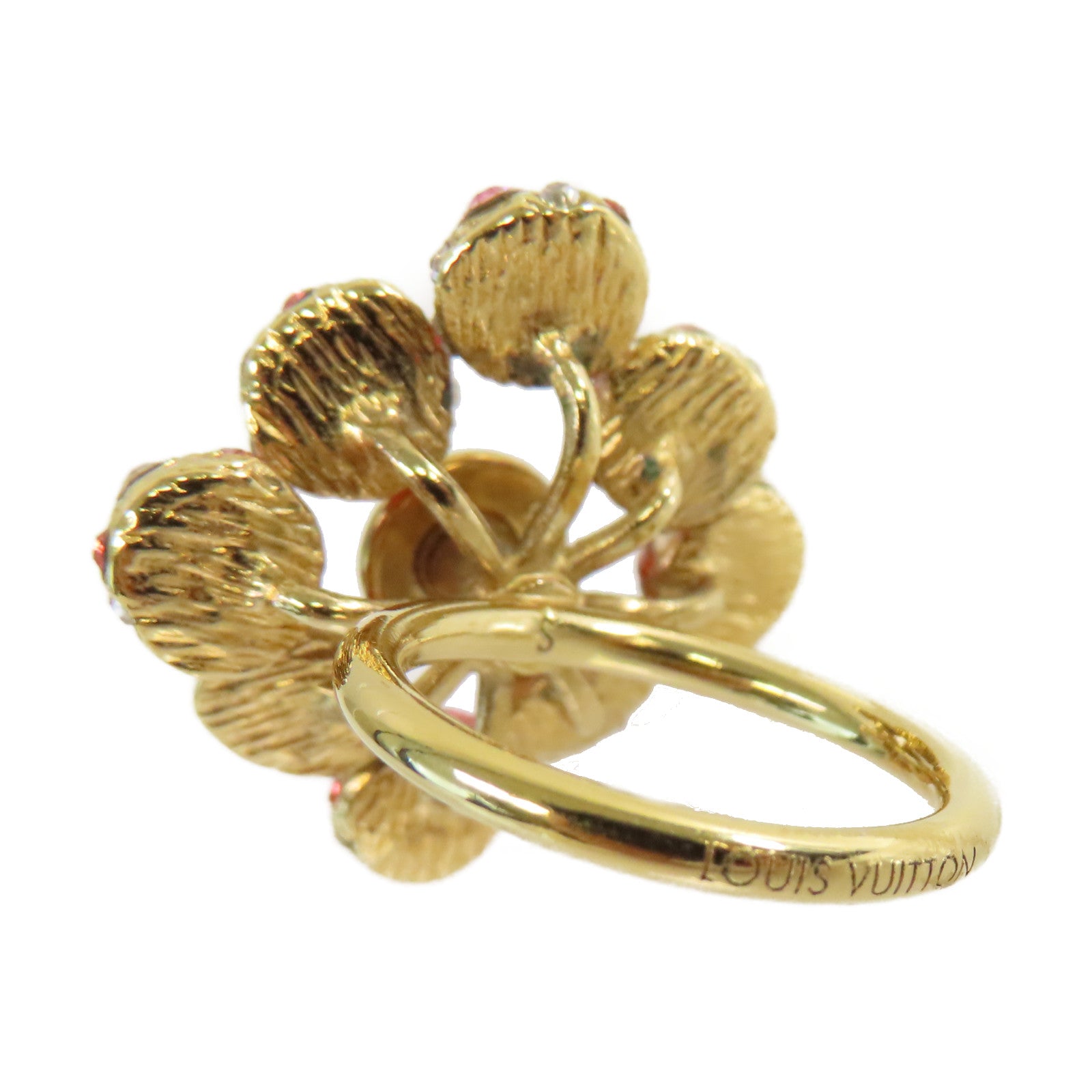 LOUIS VUITTON 【激減優惠】金屬/Multi Colors Stone Ring戒指#S/US#5