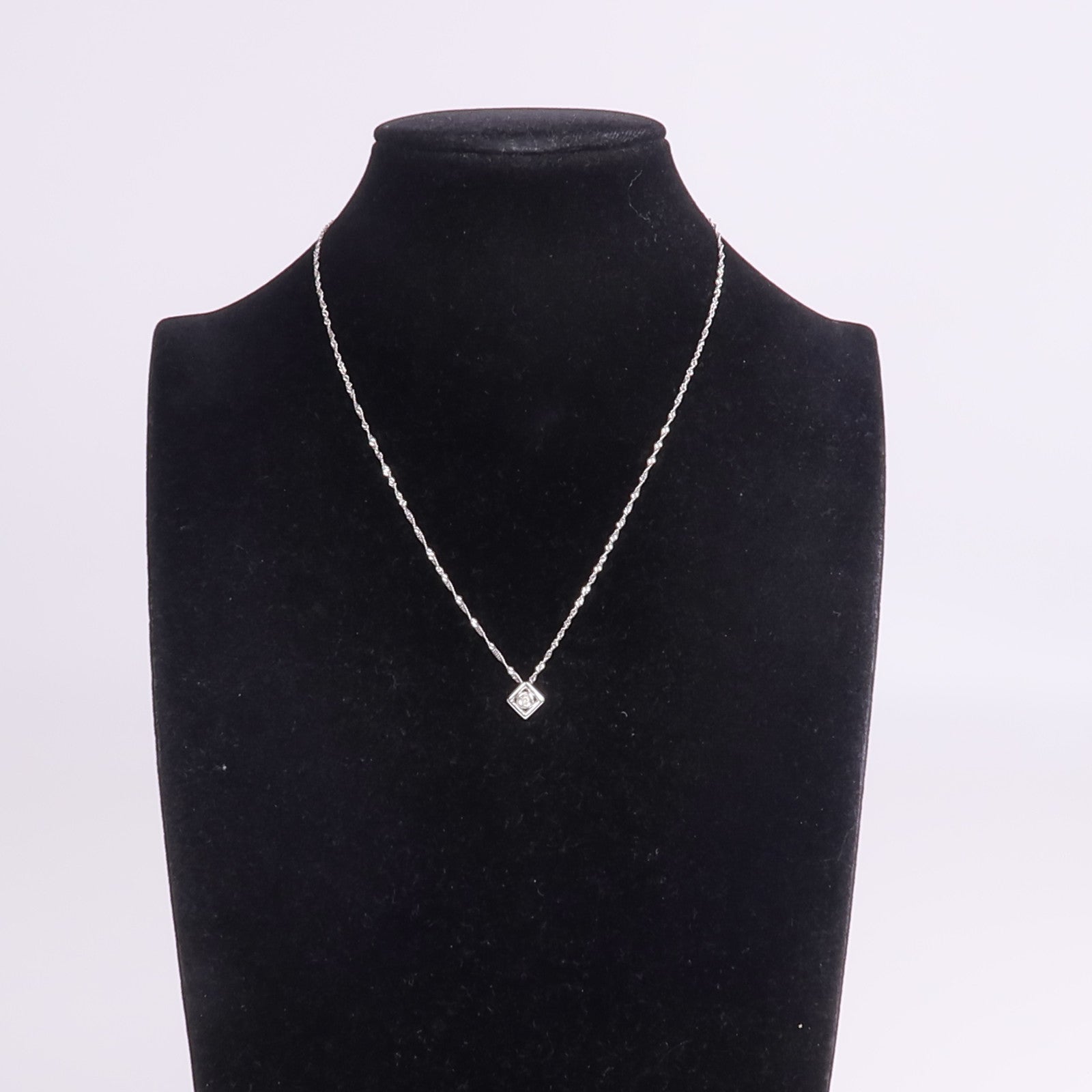JEWELRY 18K白金Diamond Necklace鑽石項鍊