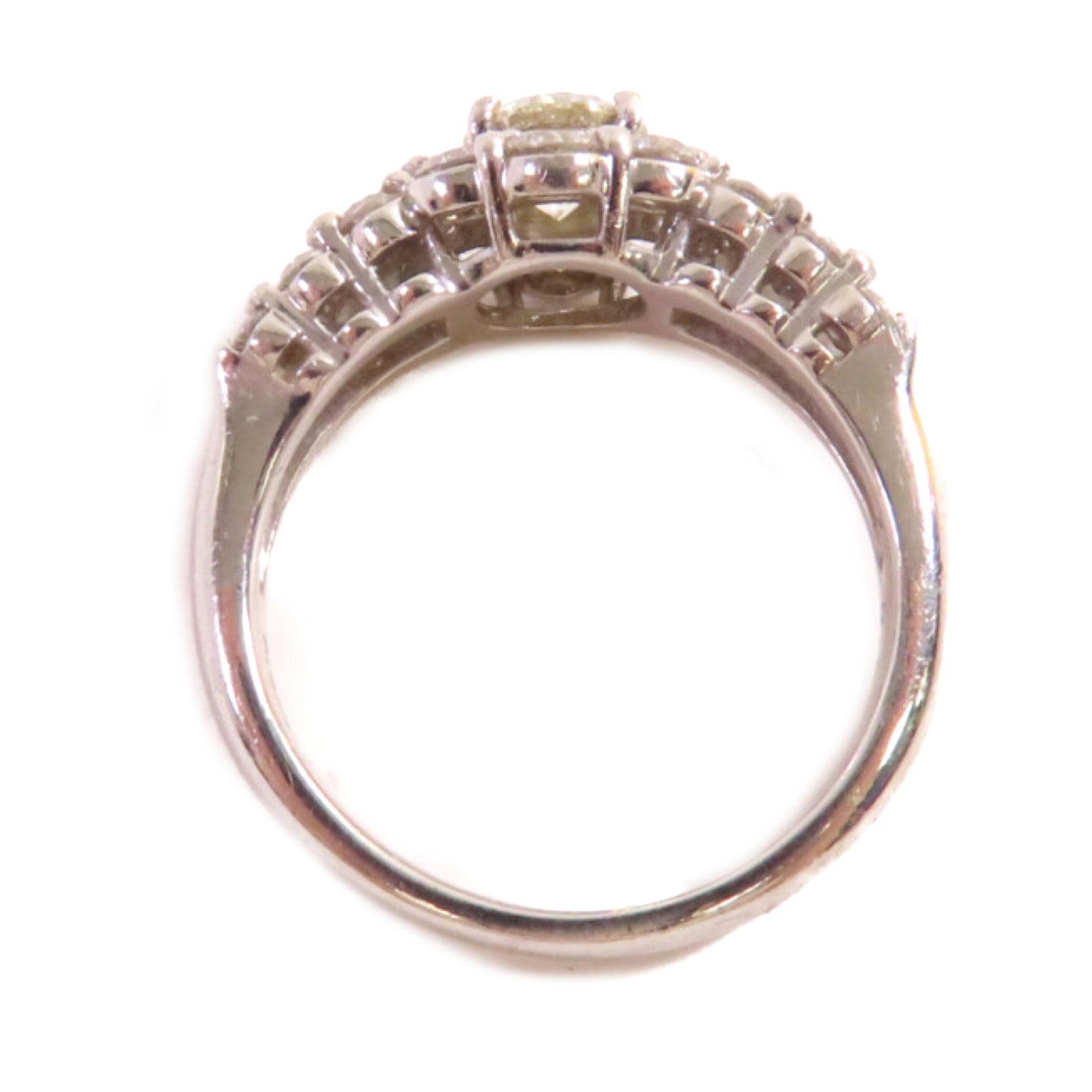 JEWELRY PT900鉑金/0.564ct鑽石/1.0ct鑽石Diamond Ring戒指US#6