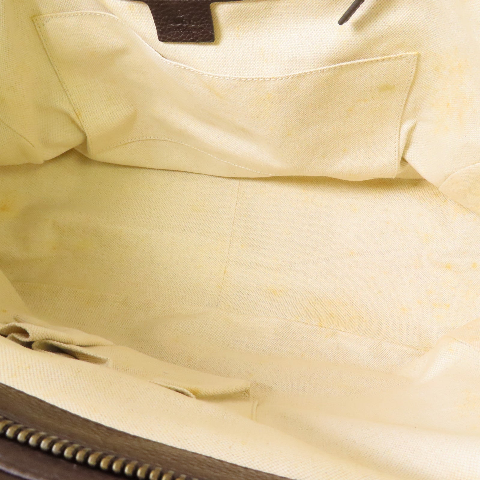 GUCCI 帆布/牛皮皮革Double G Boston Bag金扣波士頓包