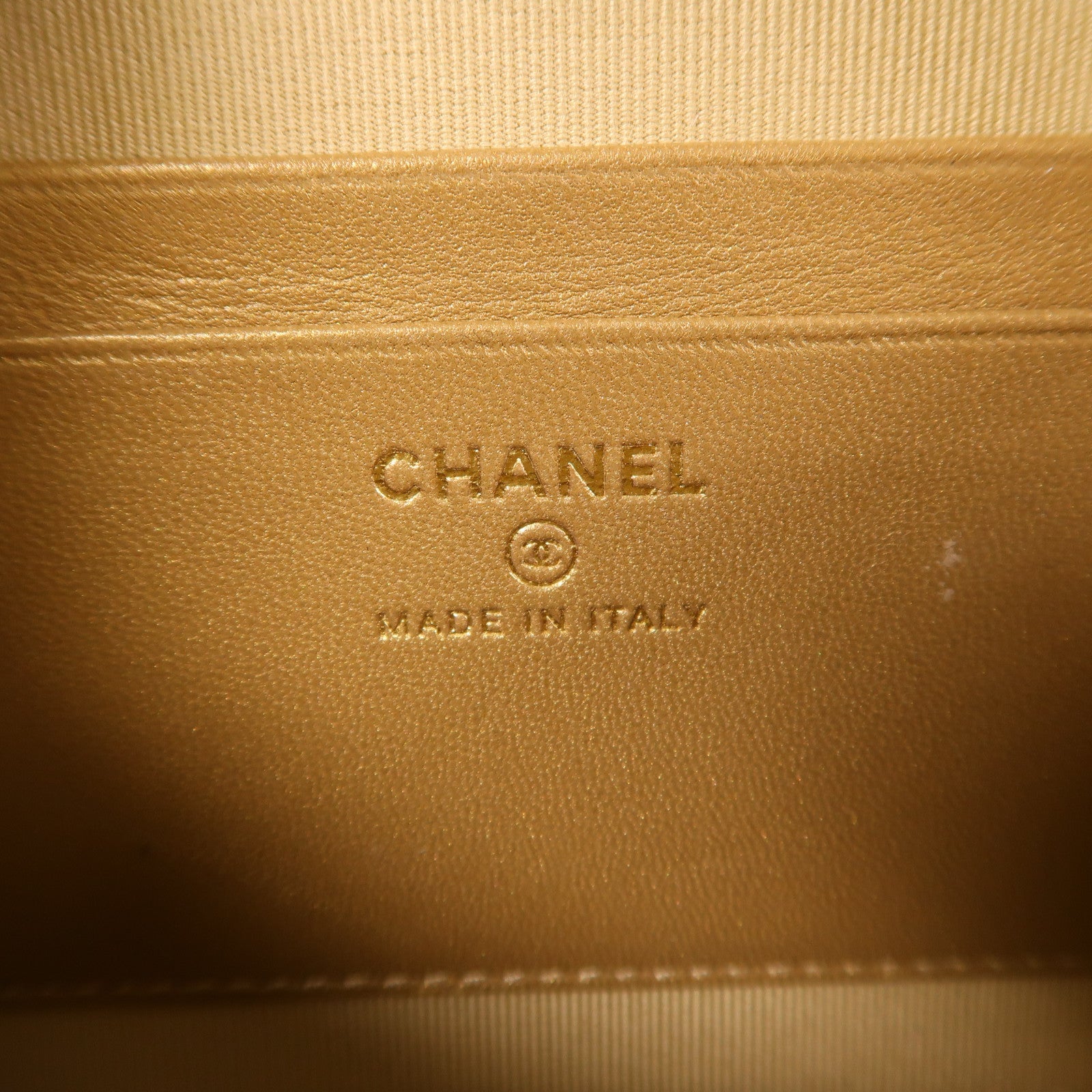 CHANEL 皮革Chain Shoulder金扣鏈帶肩背袋