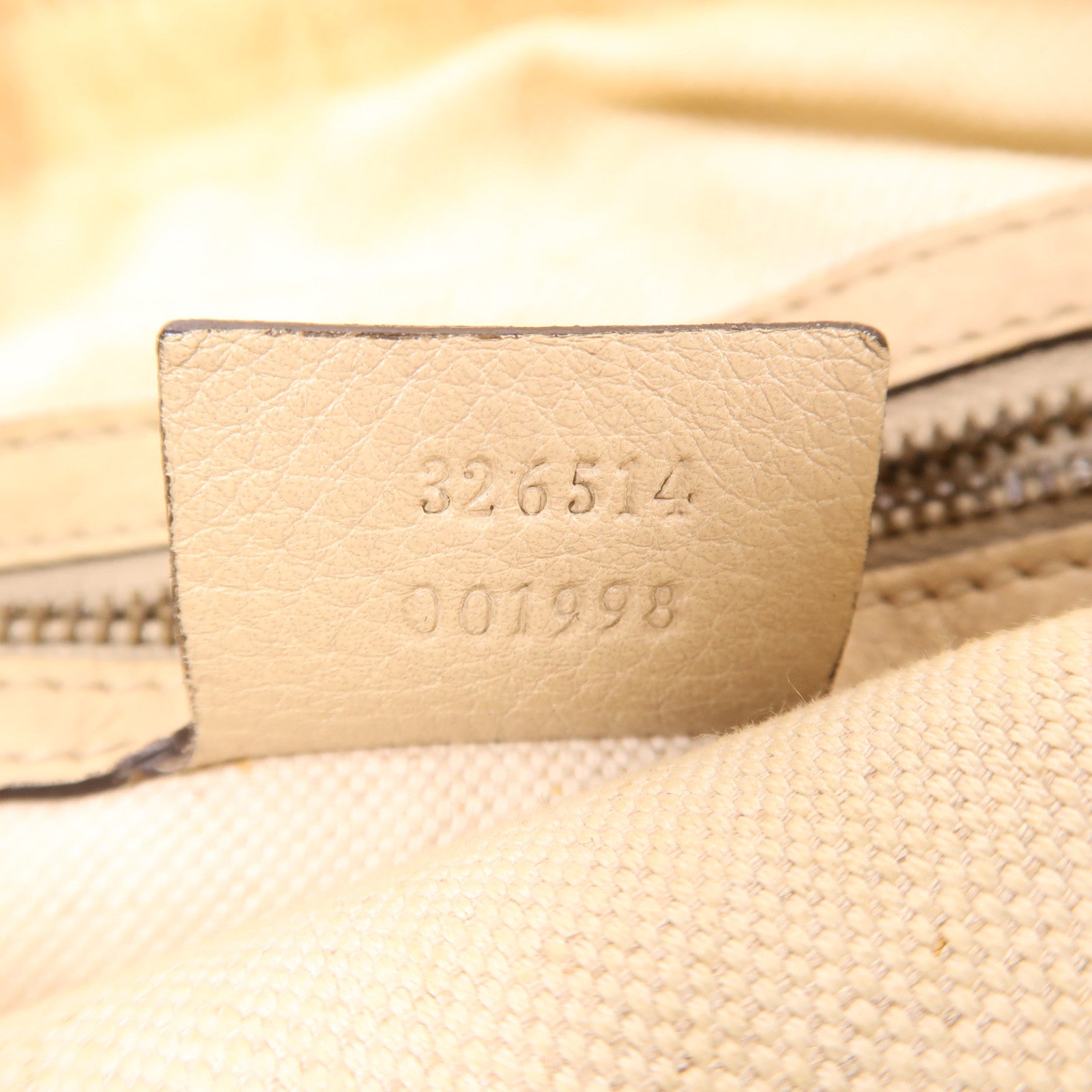 GUCCI 牛皮皮革/帆布2 Way Shoulder Bag金扣手挽肩背兩用袋